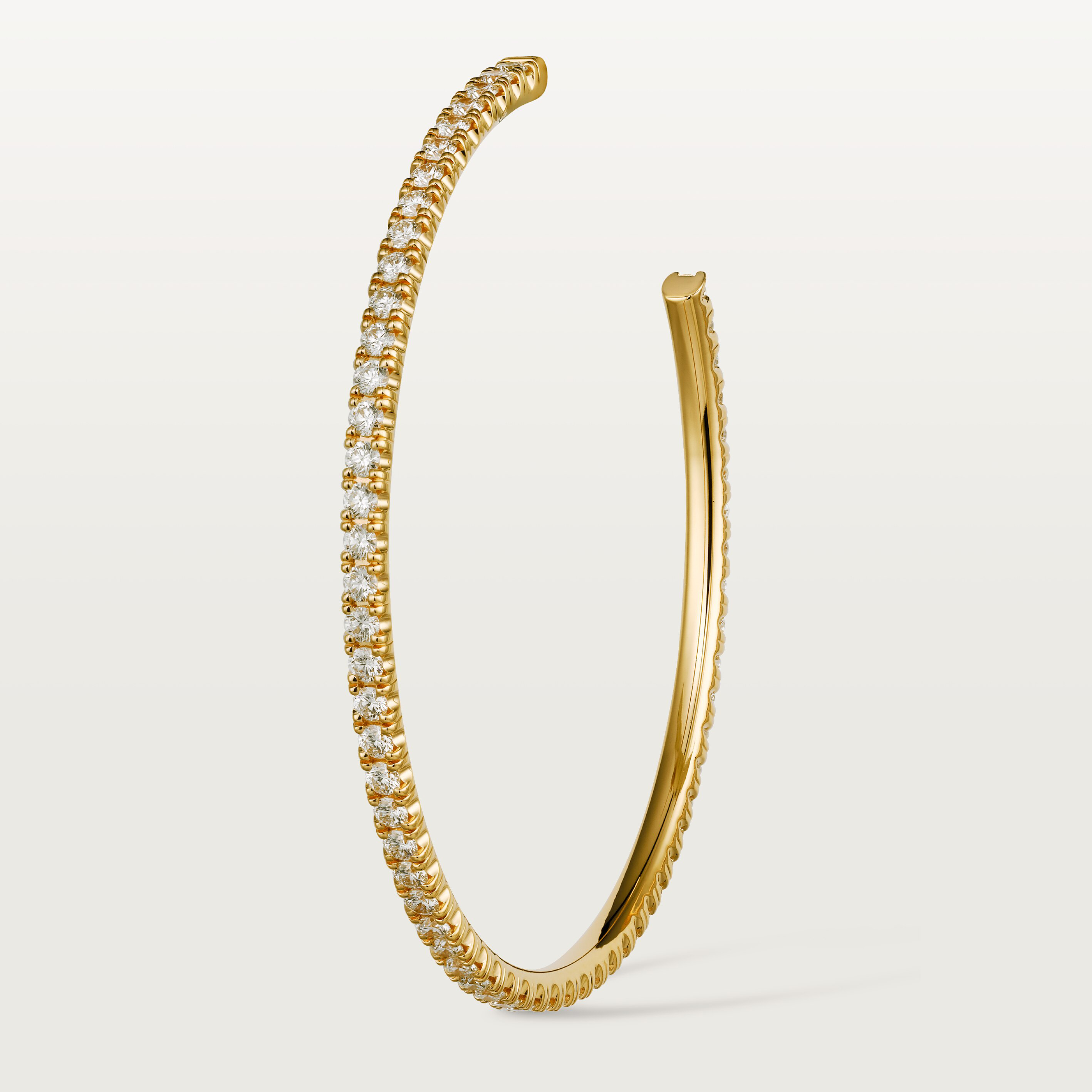 Etincelle de Cartier hoop earrings, large model, paved, image 5