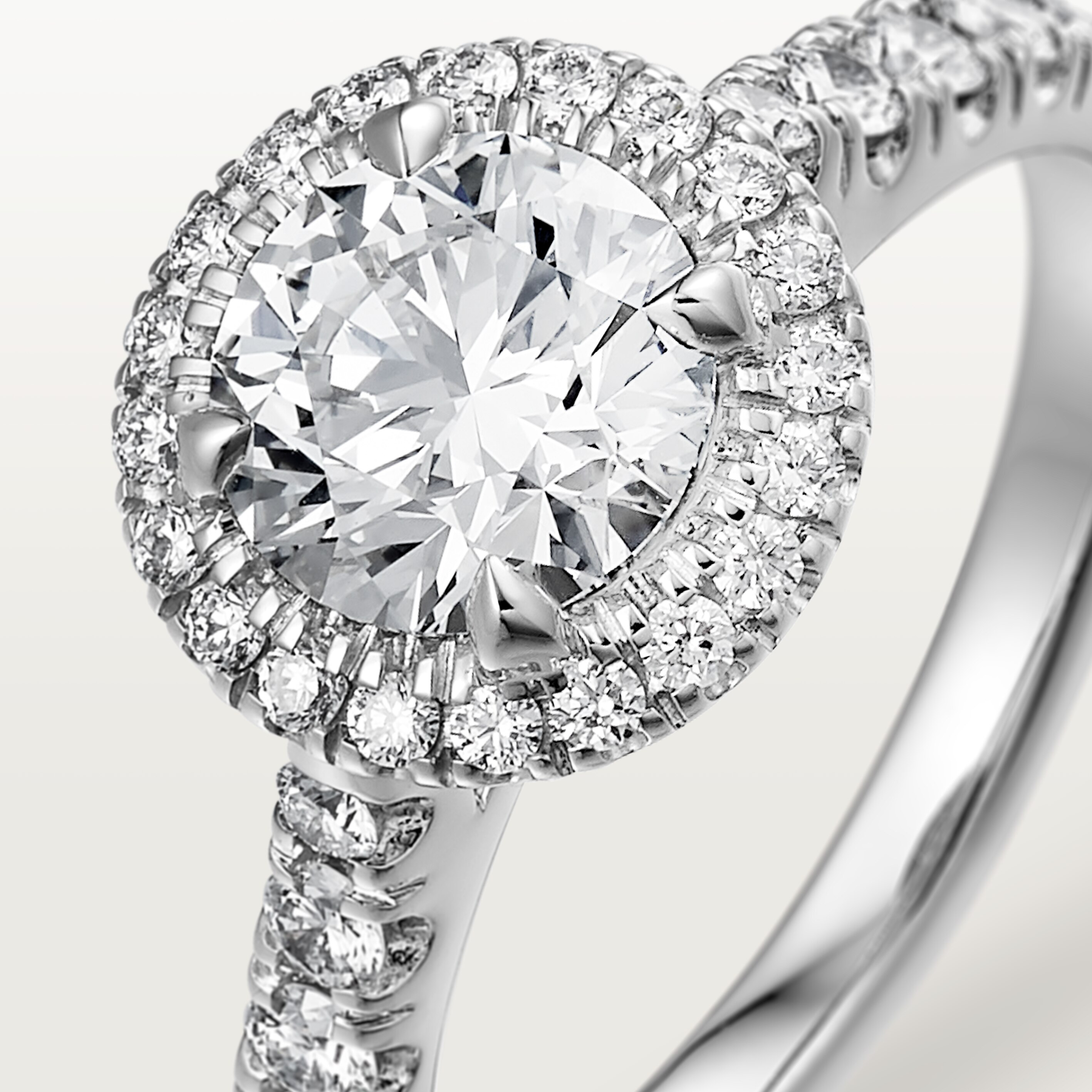 Cartier Destin&eacute;e solitaire, brilliant-cut diamond, paved , image 5