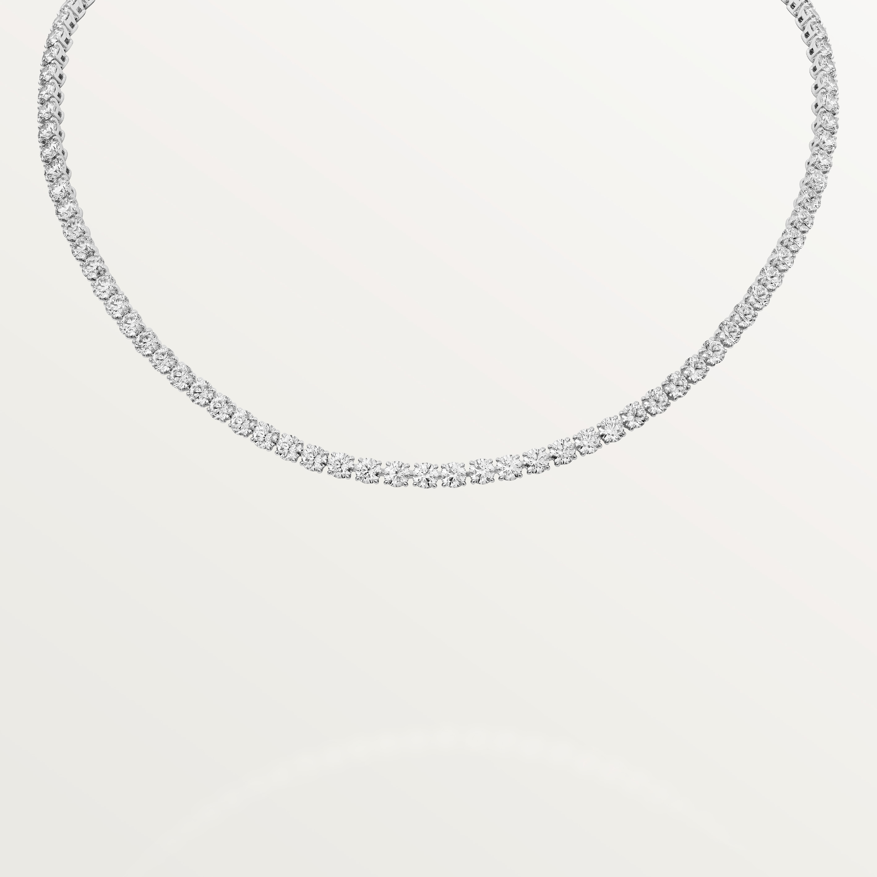 Lignes Essentielles necklace, brilliant-cut diamonds