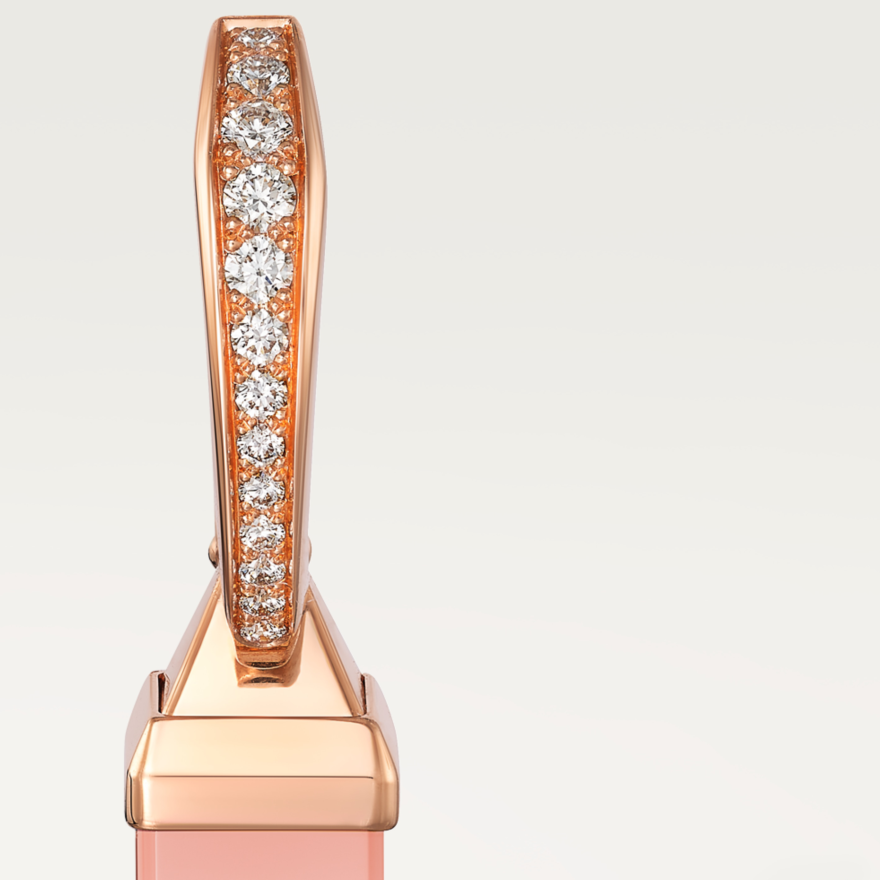 Les Berlingots de Cartier sleeper earrings, diamonds