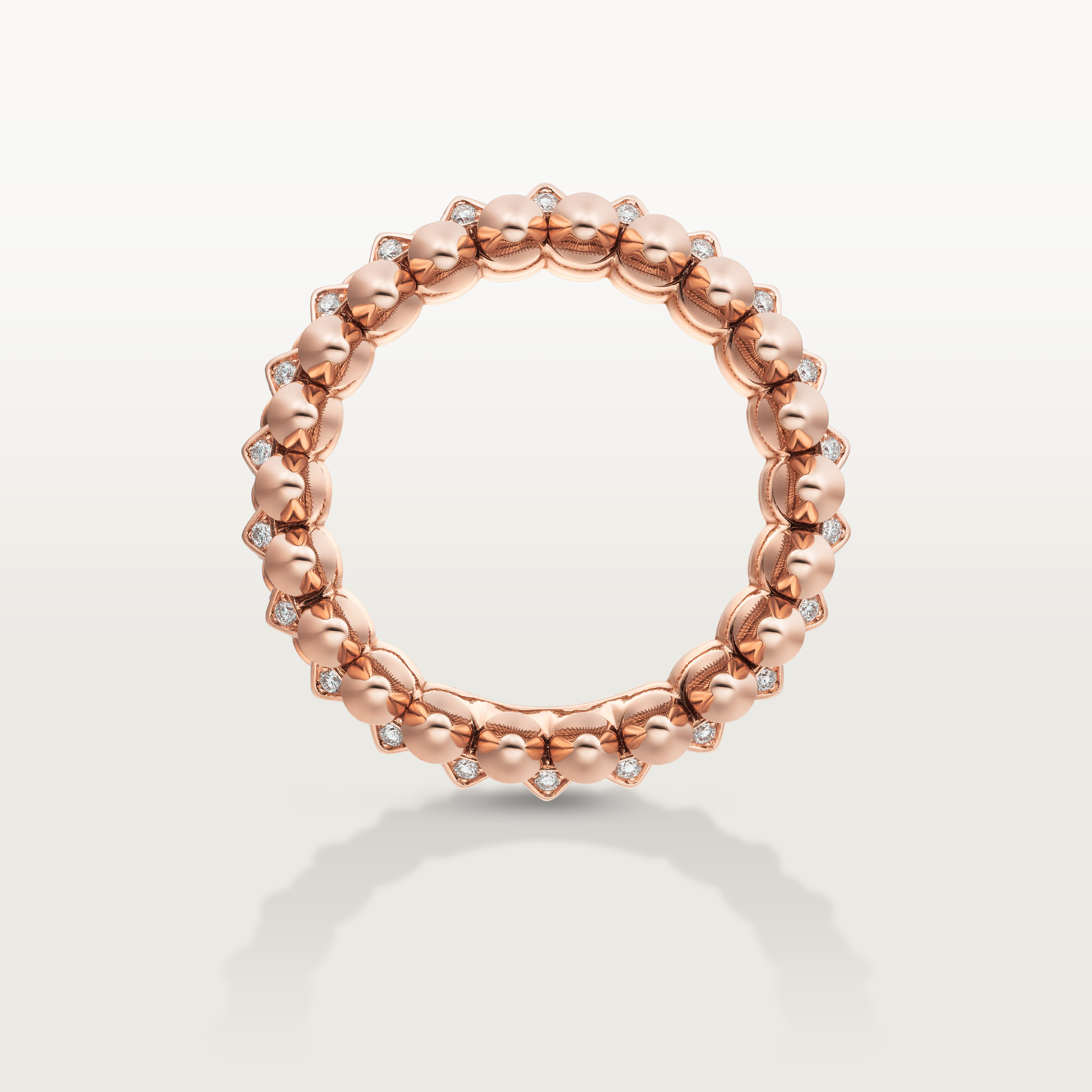Clash de Cartier ring, double row, paved