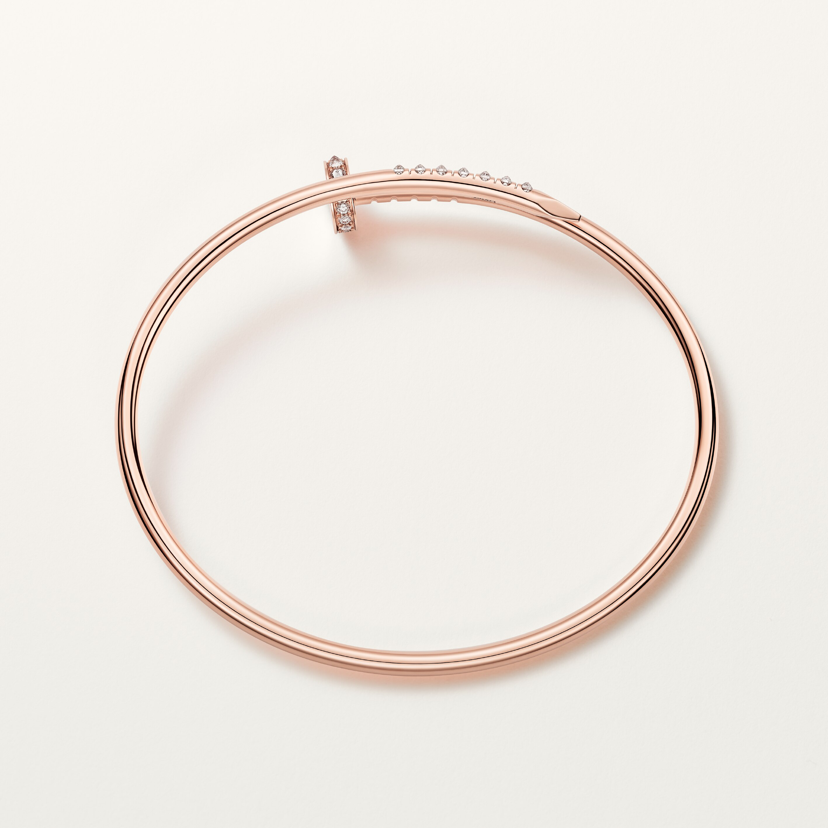 Juste un Clou bracelet, small model, reverse-set diamonds, image 5