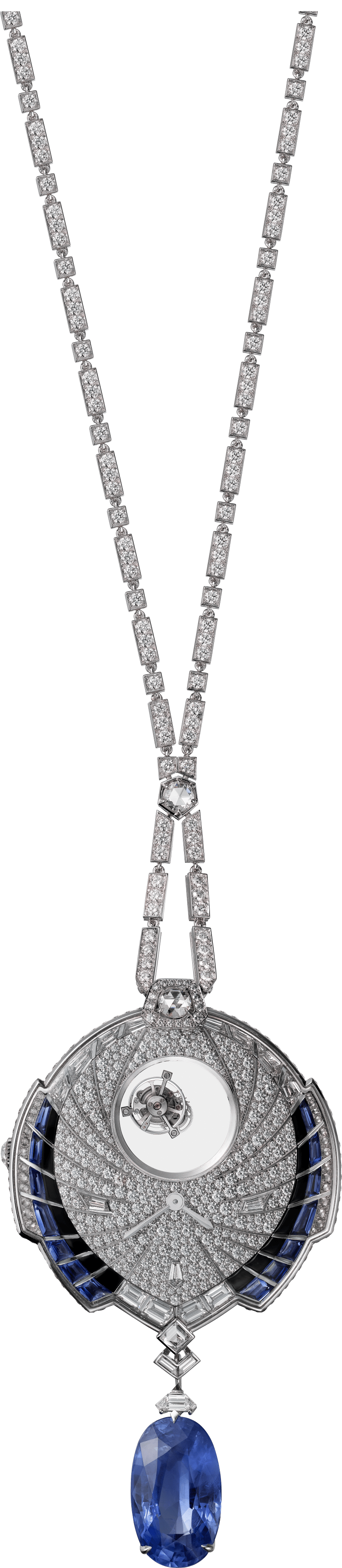 High Jewelry Tourbillon Myst&eacute;rieux Azur&eacute; watch