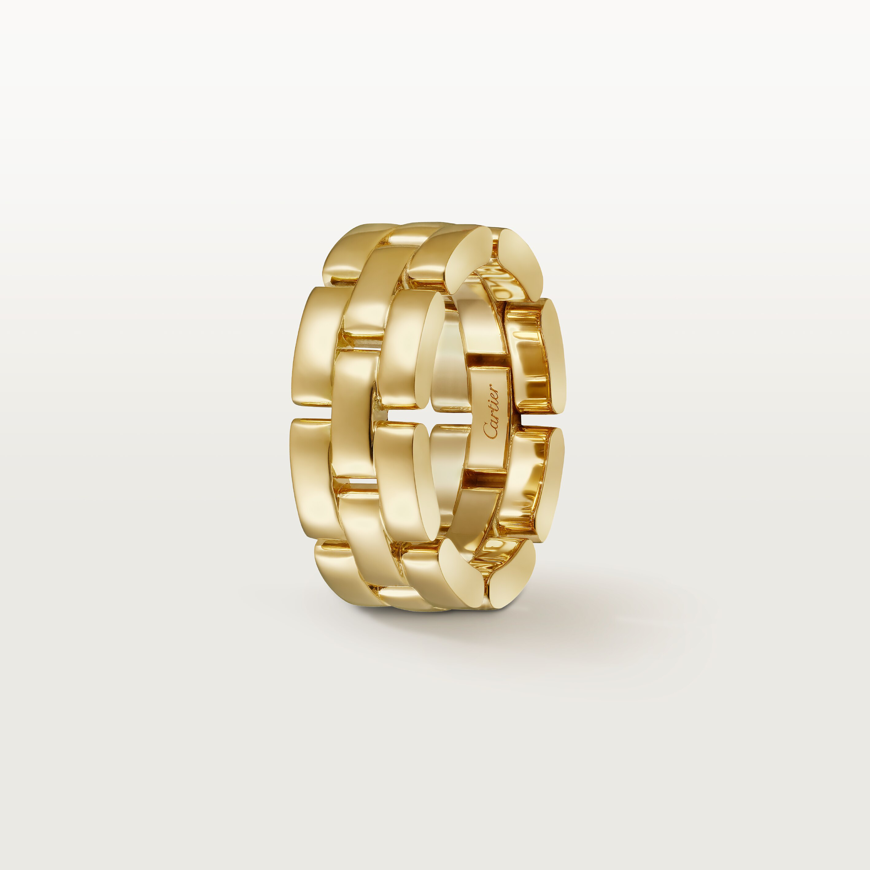 Maillon Panth&egrave;re ring, triple row