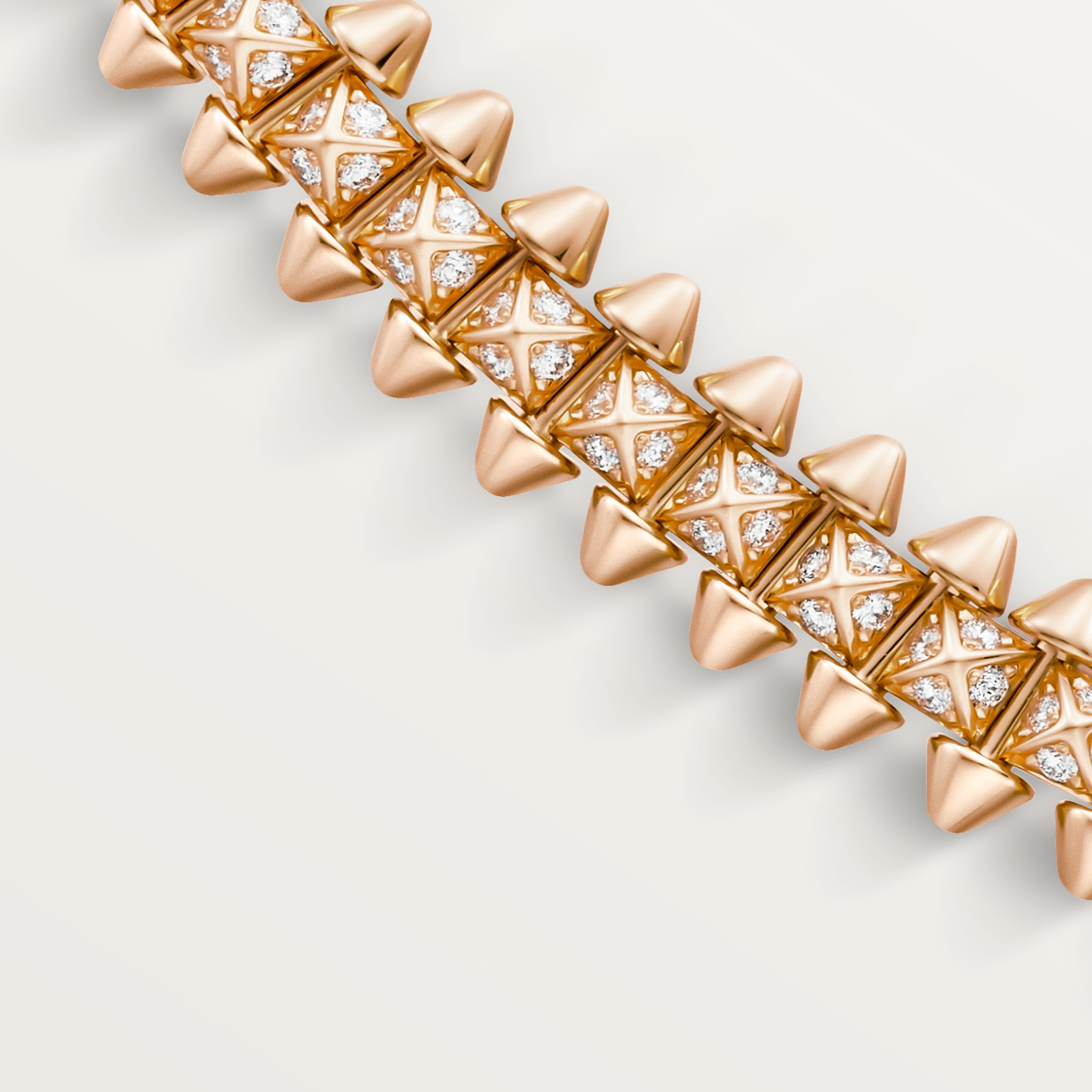 Clash de Cartier necklace, flexible, small model, paved , image 7