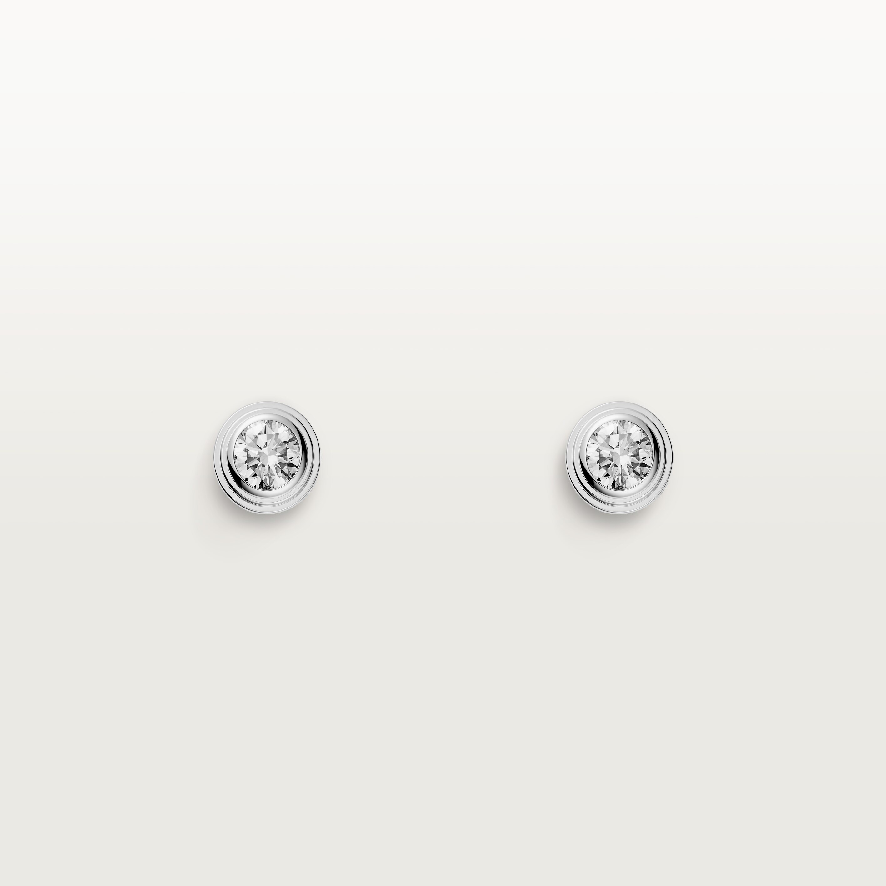 Cartier d'Amour stud earrings, 2 diamonds, small model