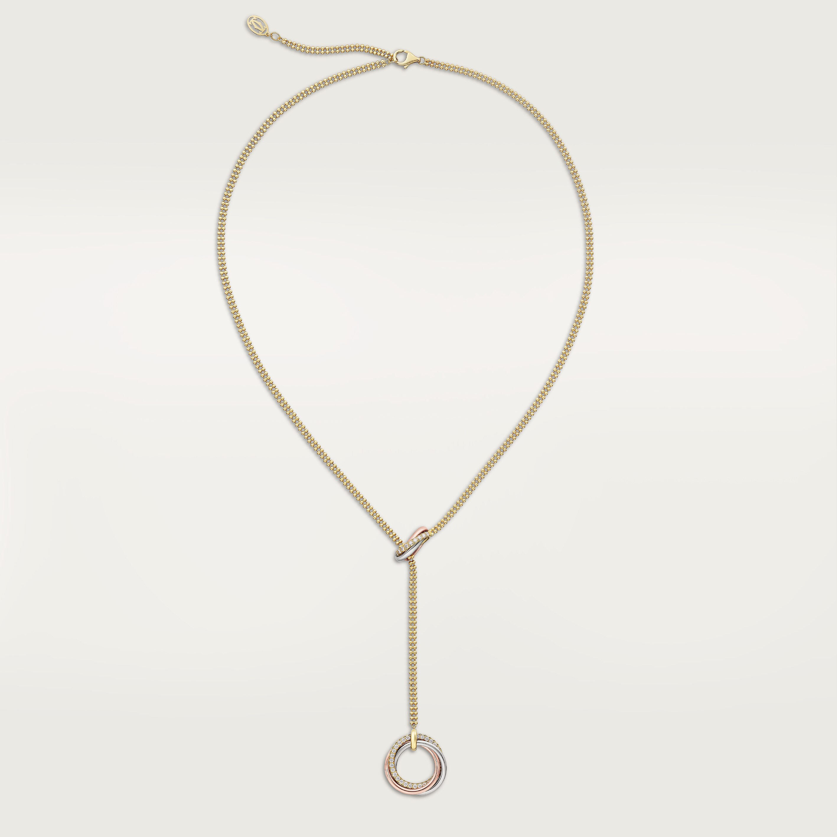 Trinity necklace, diamonds
