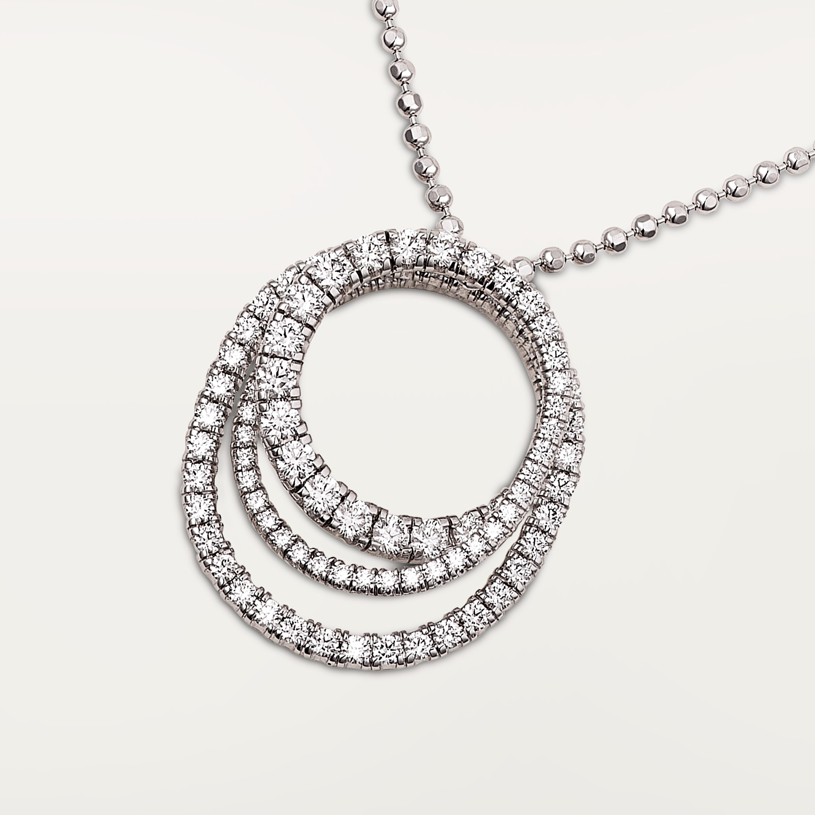 Etincelle de Cartier pendant, triple row, paved 