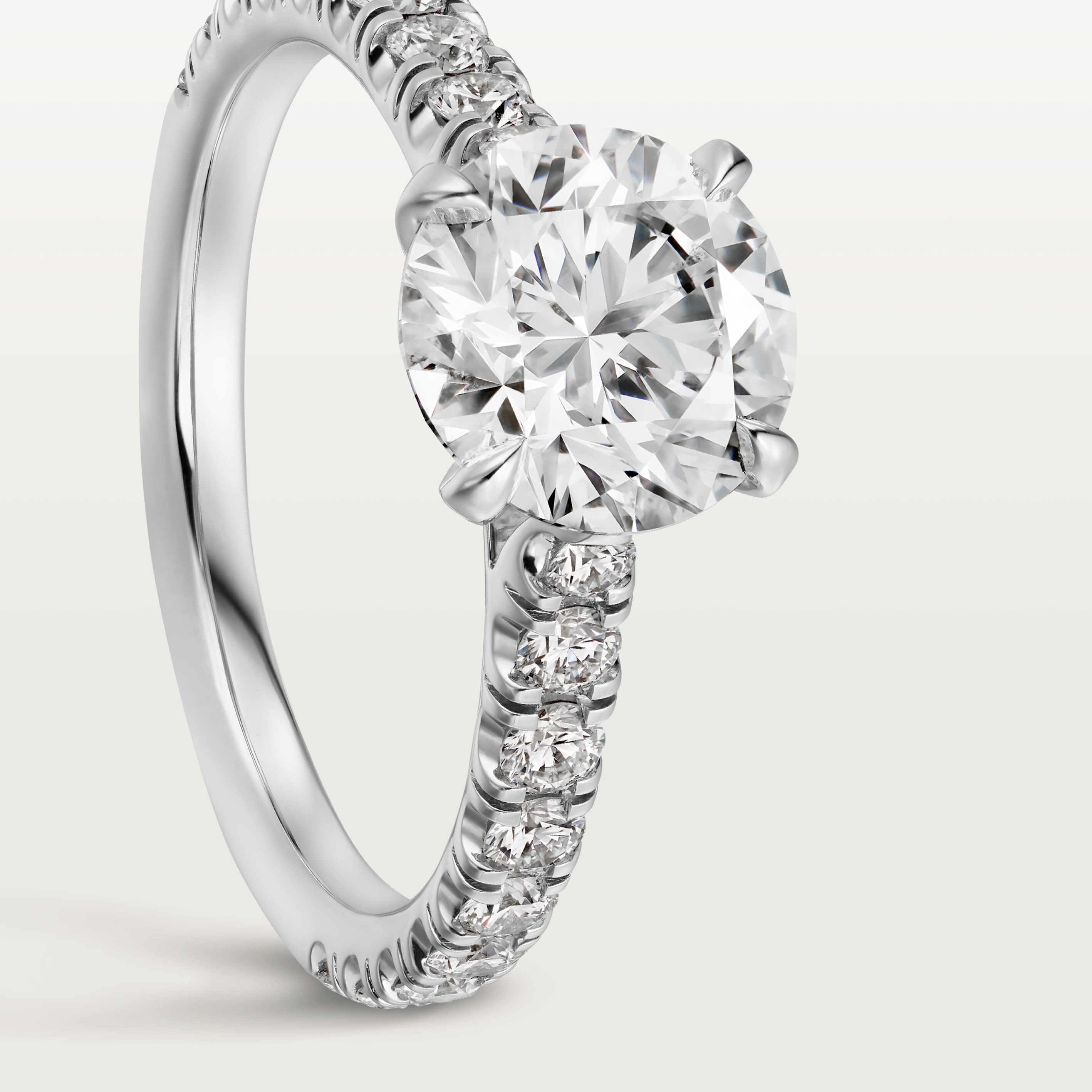 1895 solitaire, brilliant-cut diamond, paved , image 6