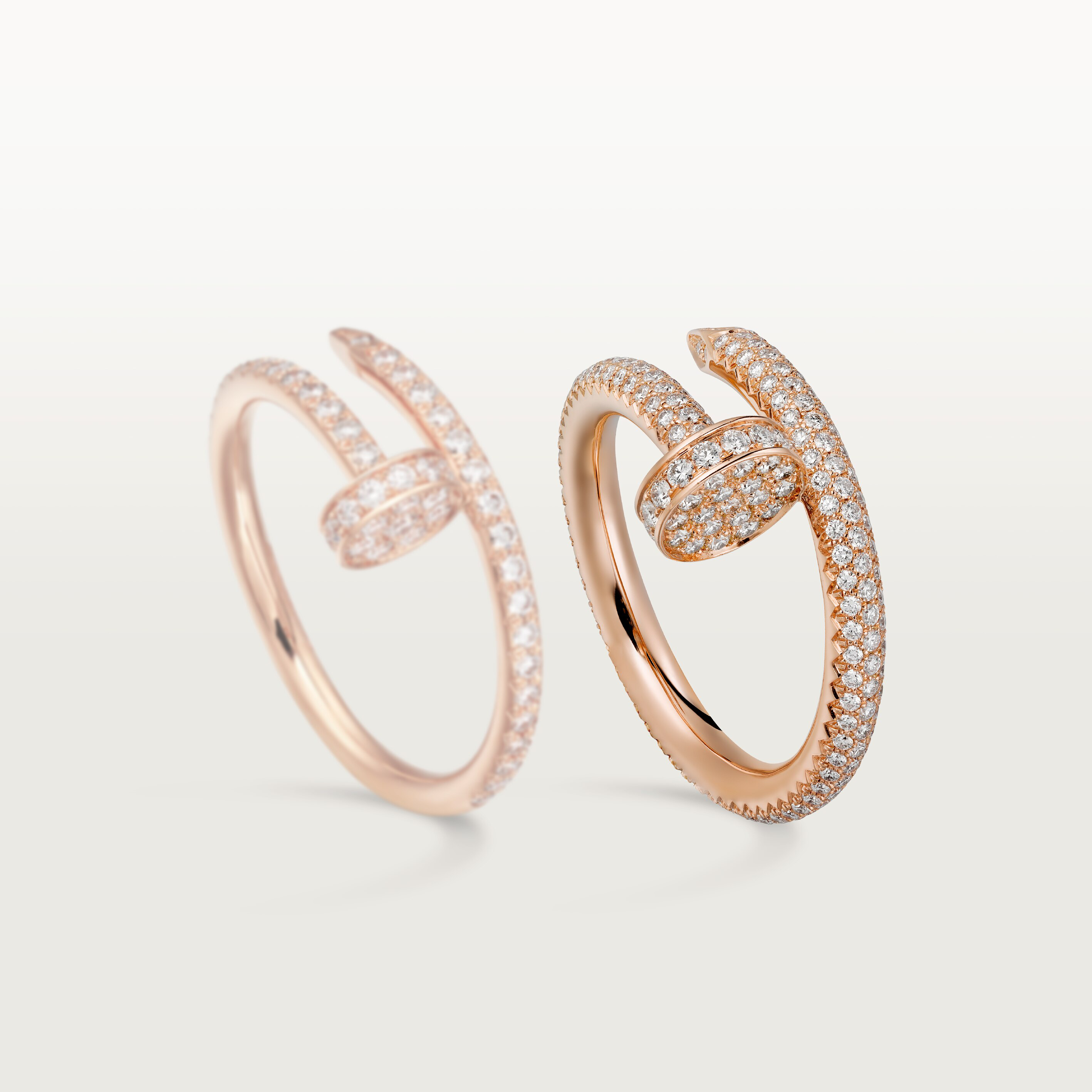 Juste un Clou ring, classic model, paved, image 7