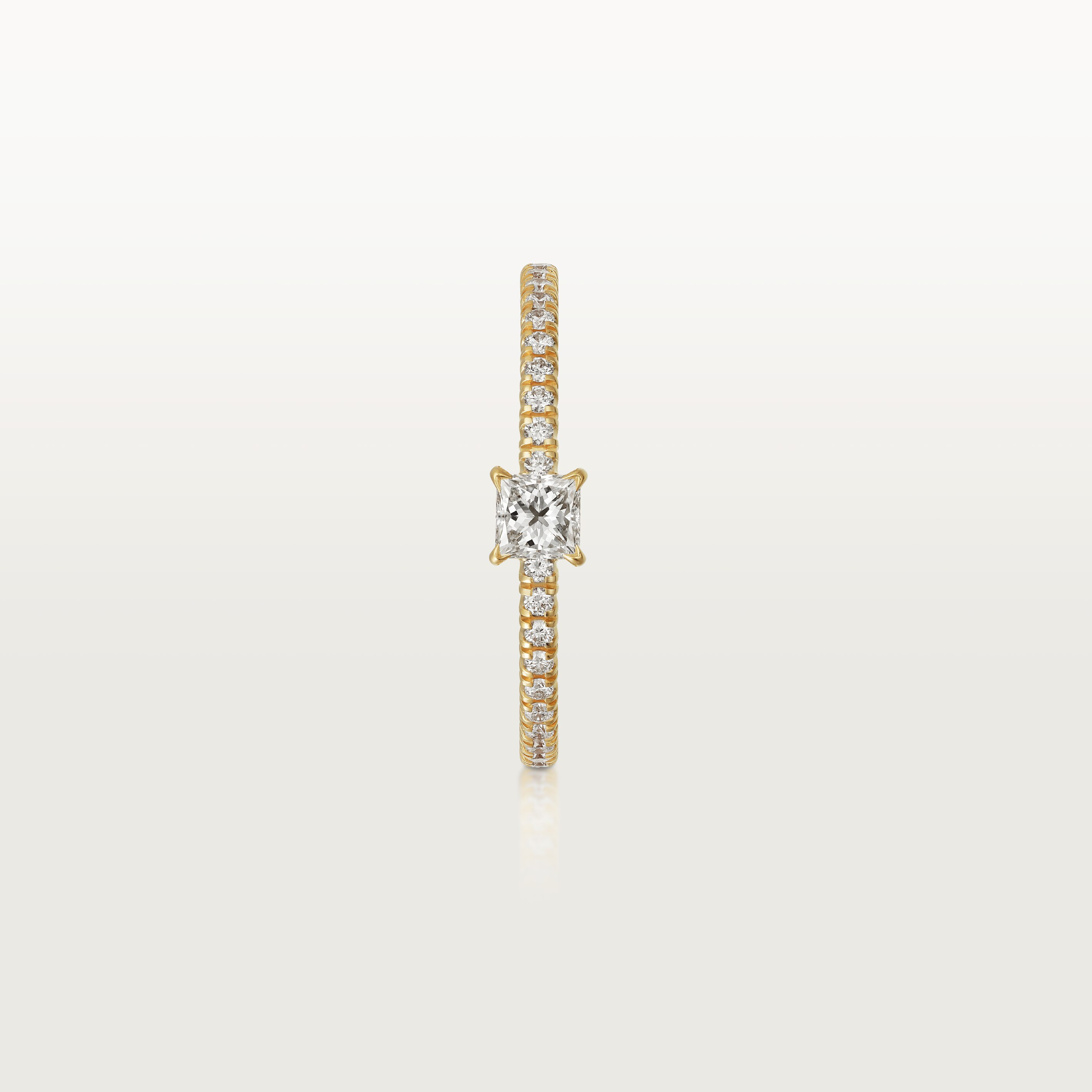 Etincelle de Cartier ring, princess-cut diamond, paved, image 7