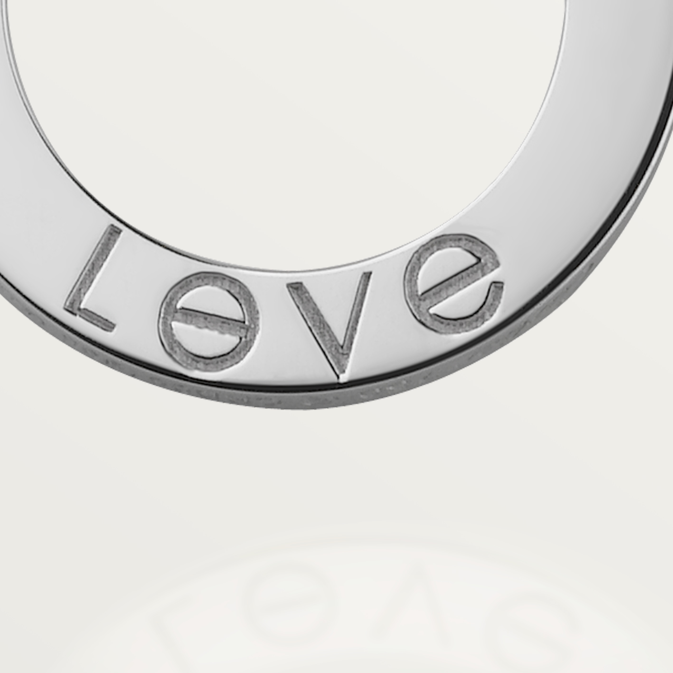 #LOVE# pendant, 3 diamonds
