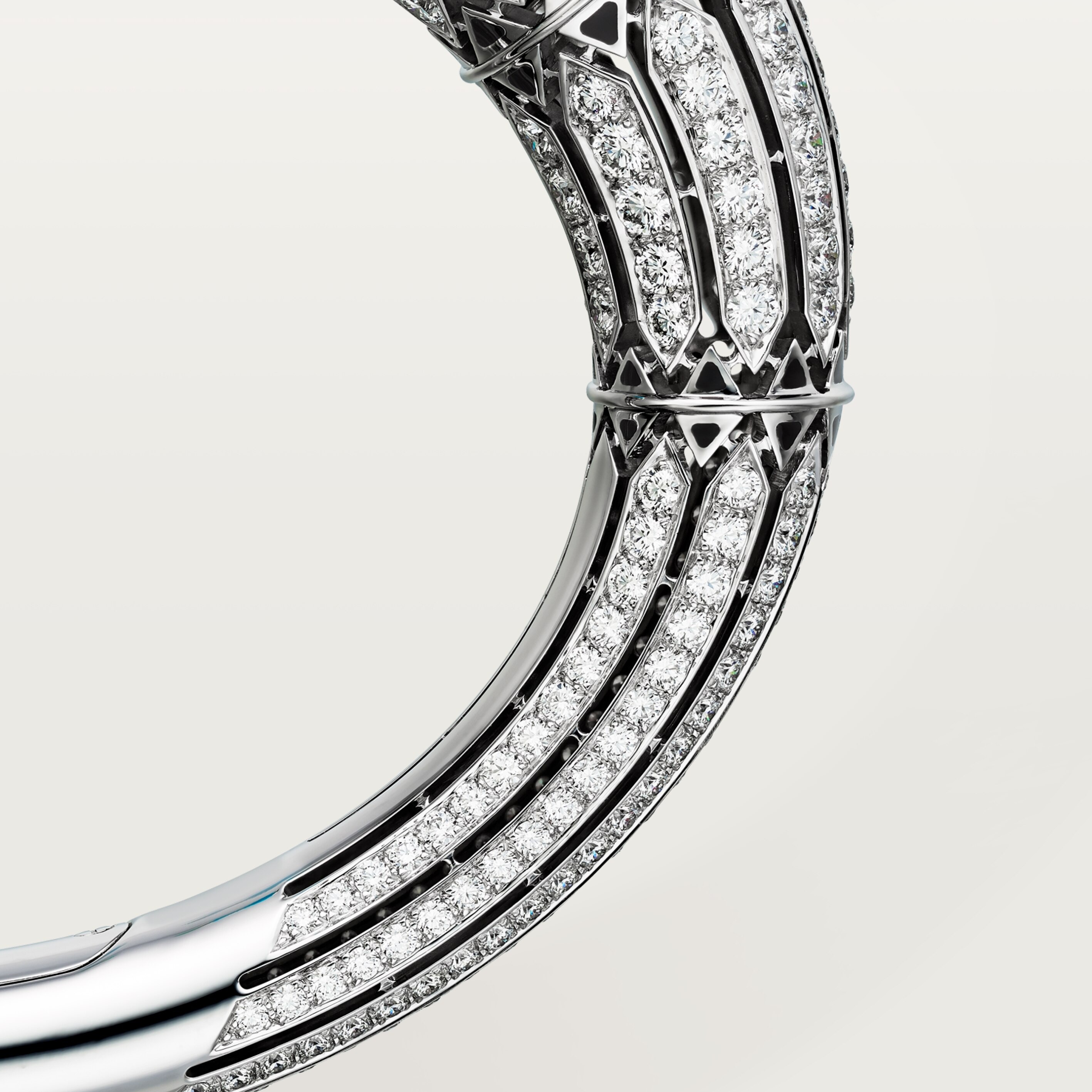 G&eacute;ometrie & Contrastes bracelet, turquoise, paved, image 6