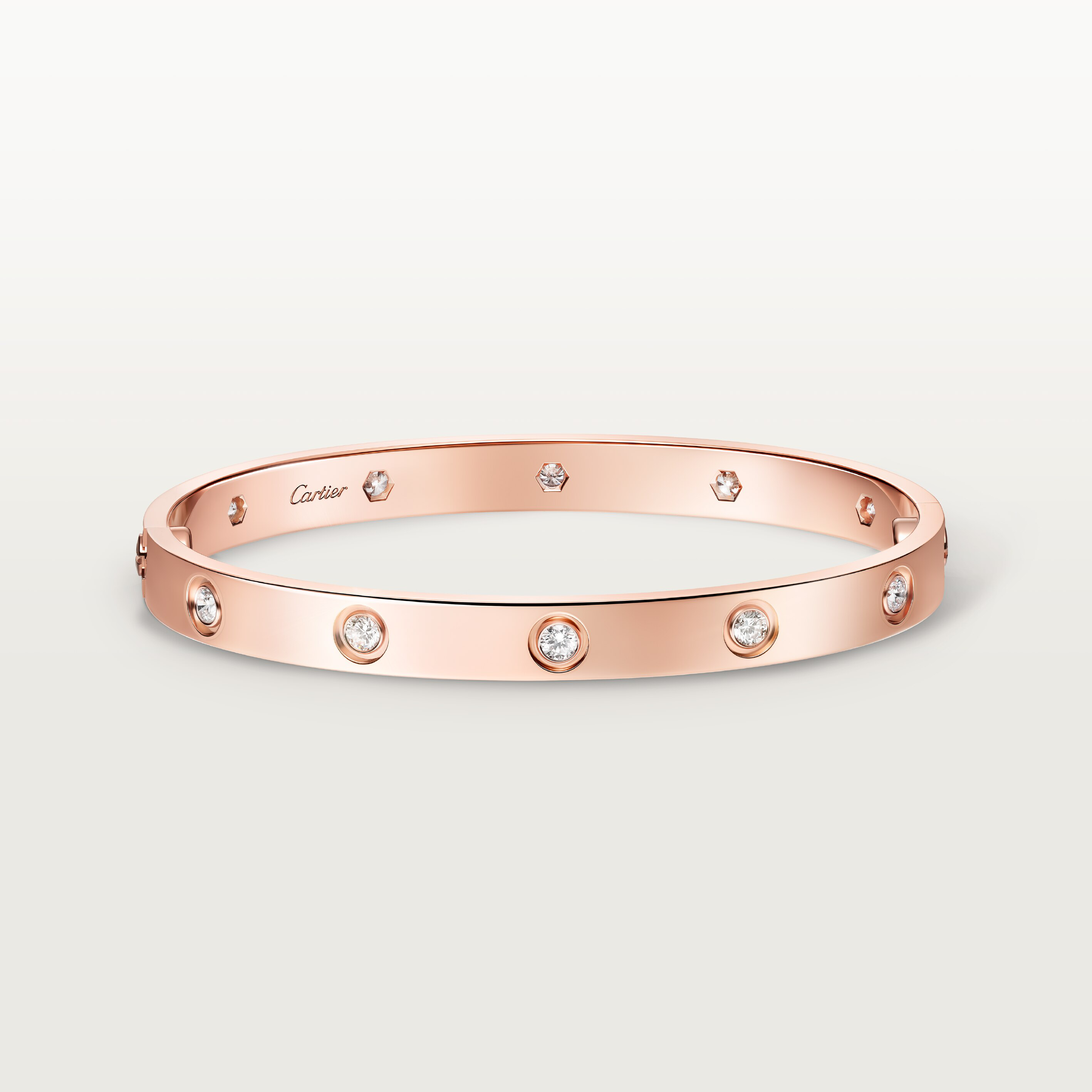 #LOVE# bracelet, 10 diamonds
