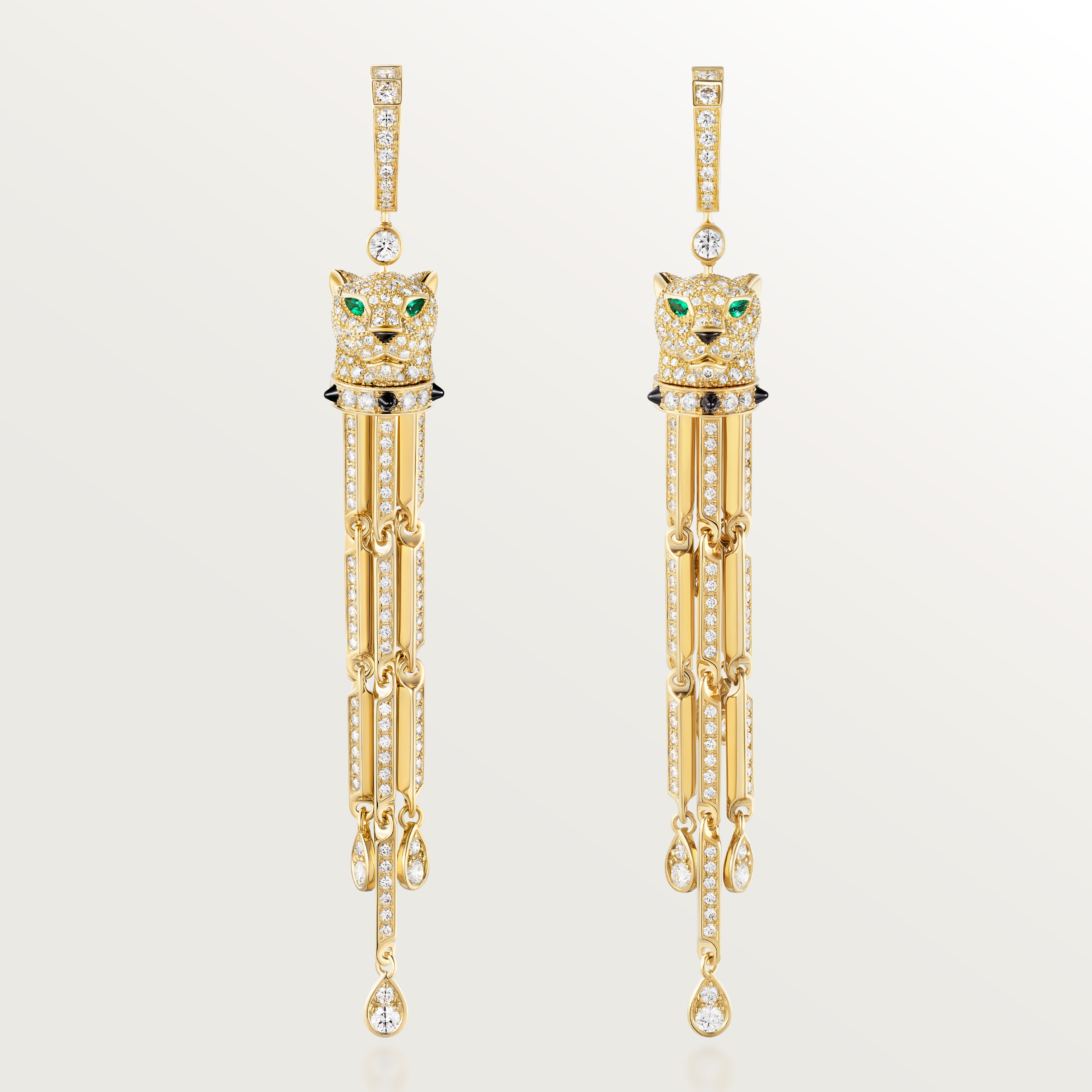 Panth&egrave;re de Cartier earrings, paved