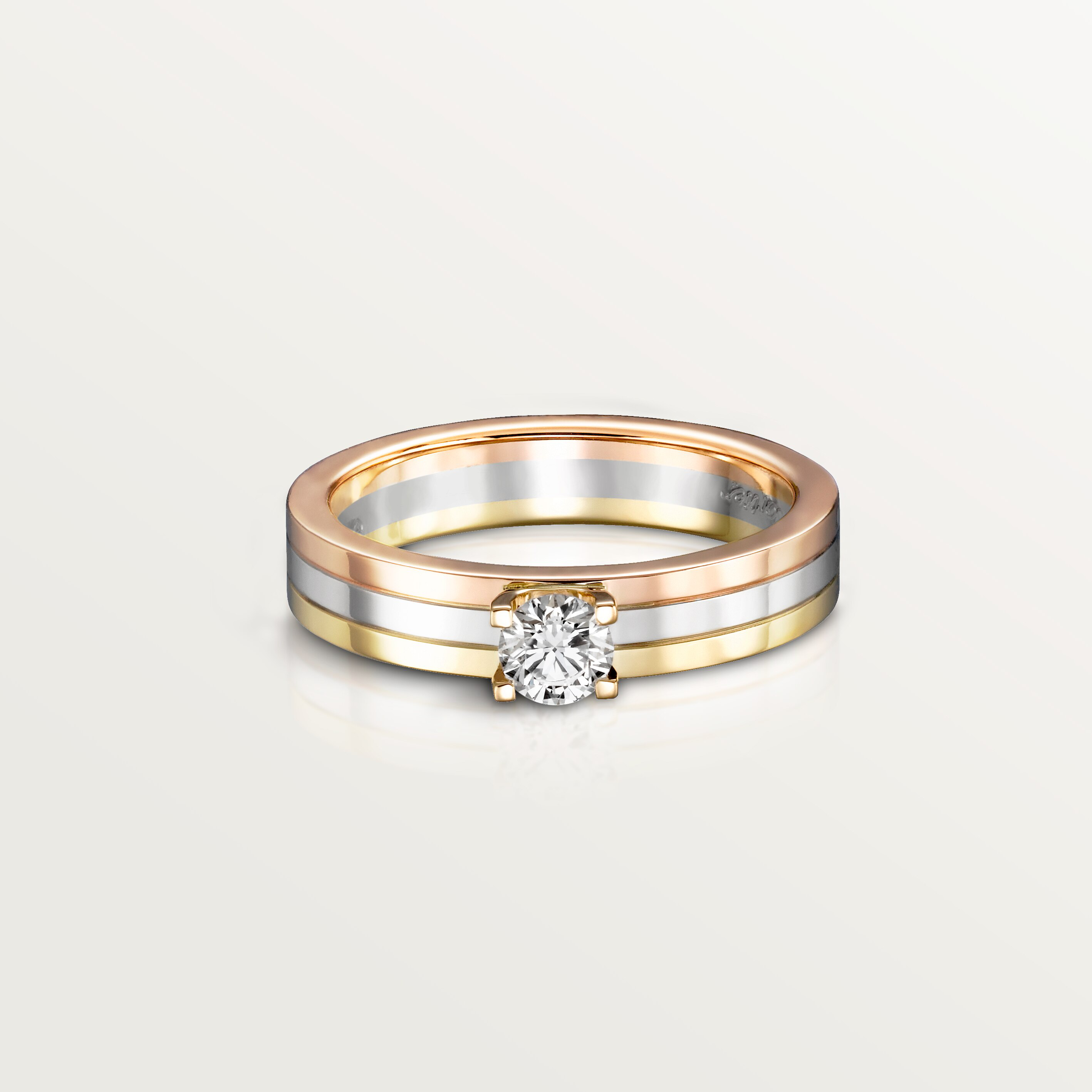 Vendome Louis Cartier solitaire, brilliant-cut diamond