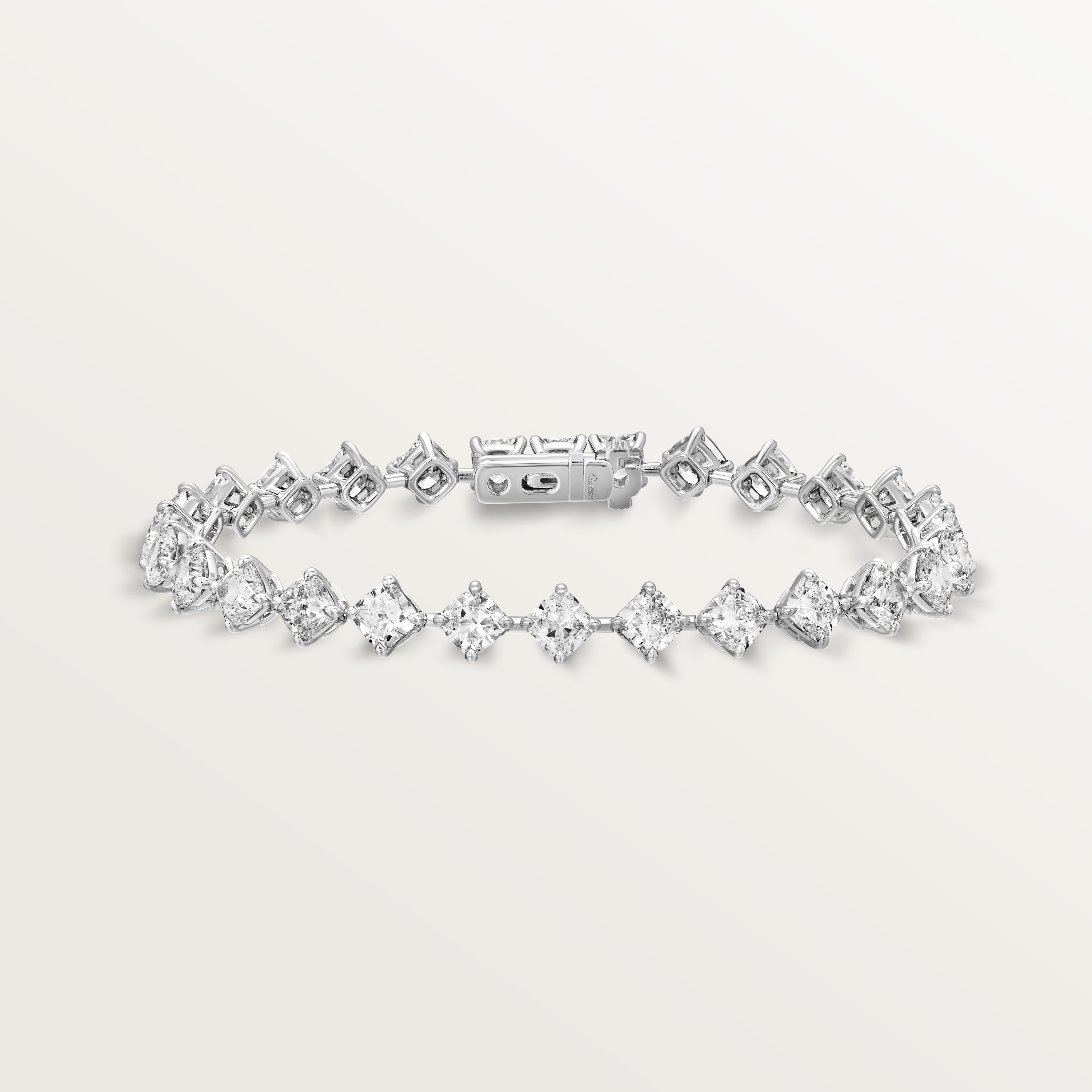 Essential Lines bracelet, cushion-cut diamonds