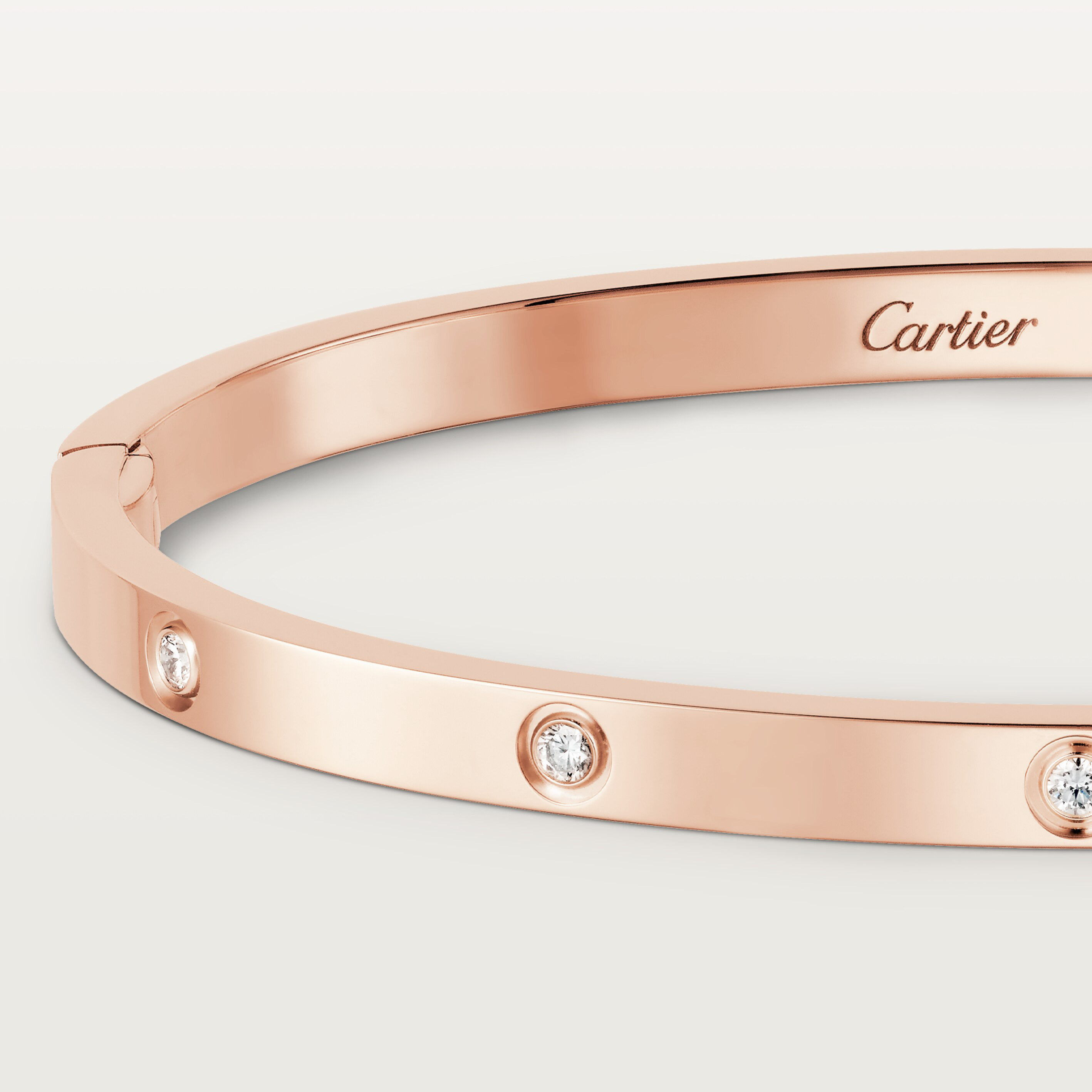 #LOVE# bracelet, small model, 10 diamonds, image 8