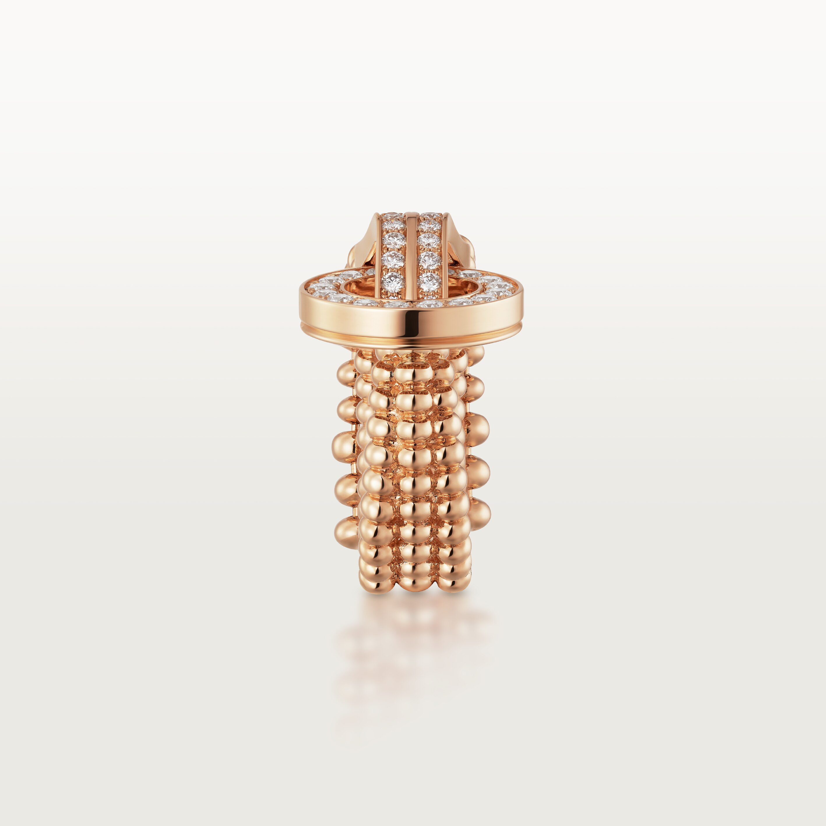 Agrafe ring, half-paved, image 7