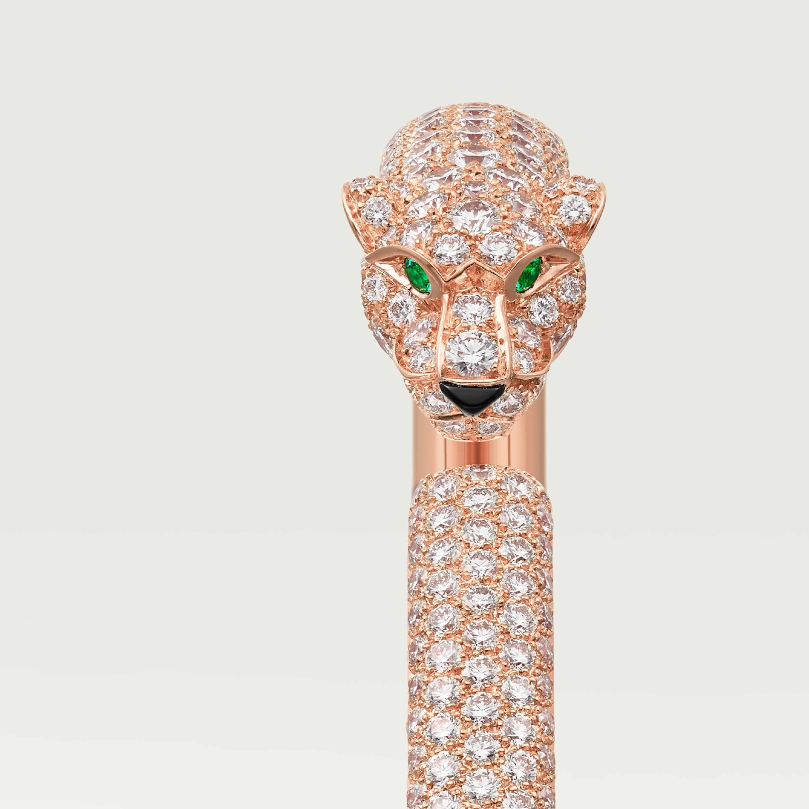 Panth&egrave;re de Cartier bracelet, small model, paved , image 8