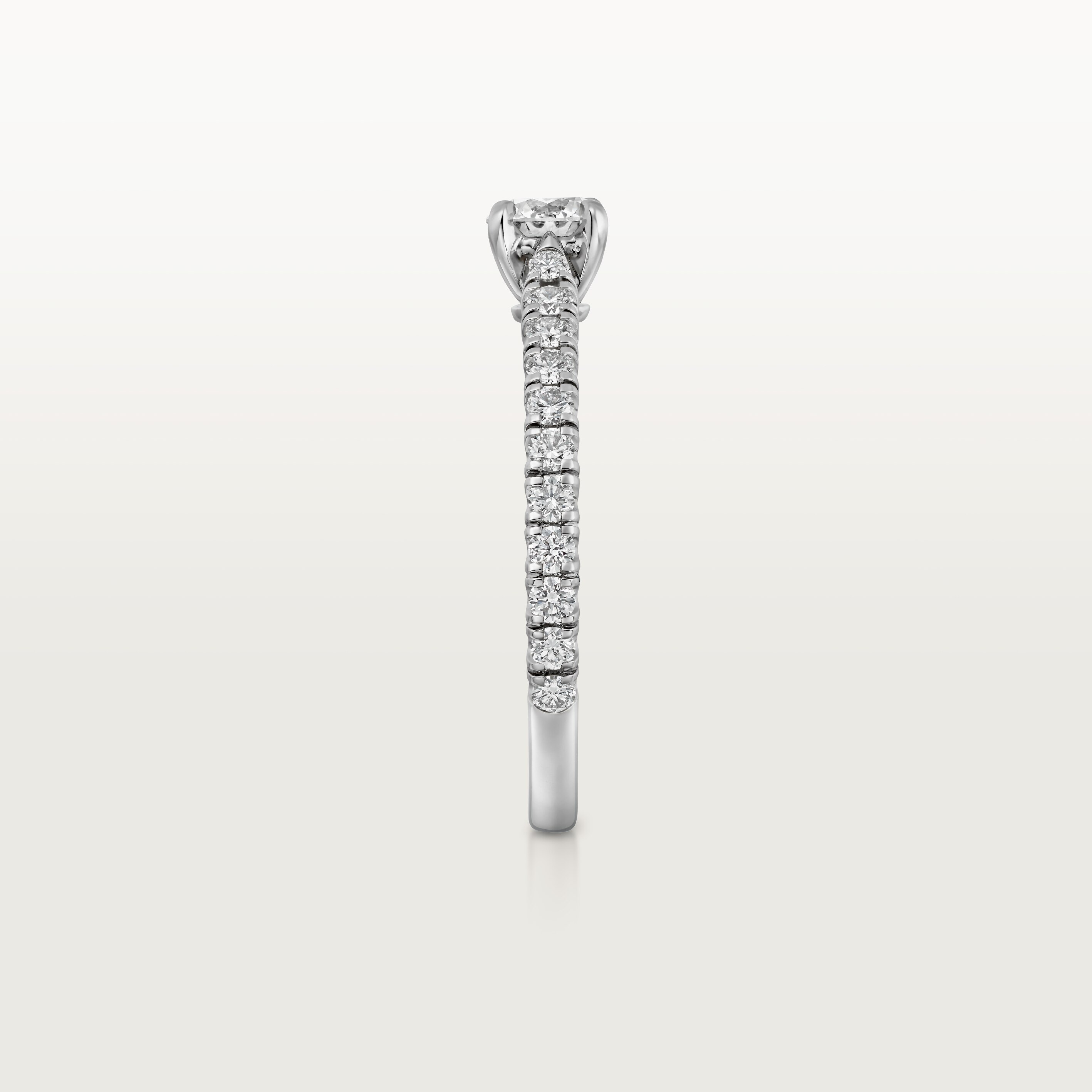 1895 solitaire, brilliant-cut diamond, paved , image 7