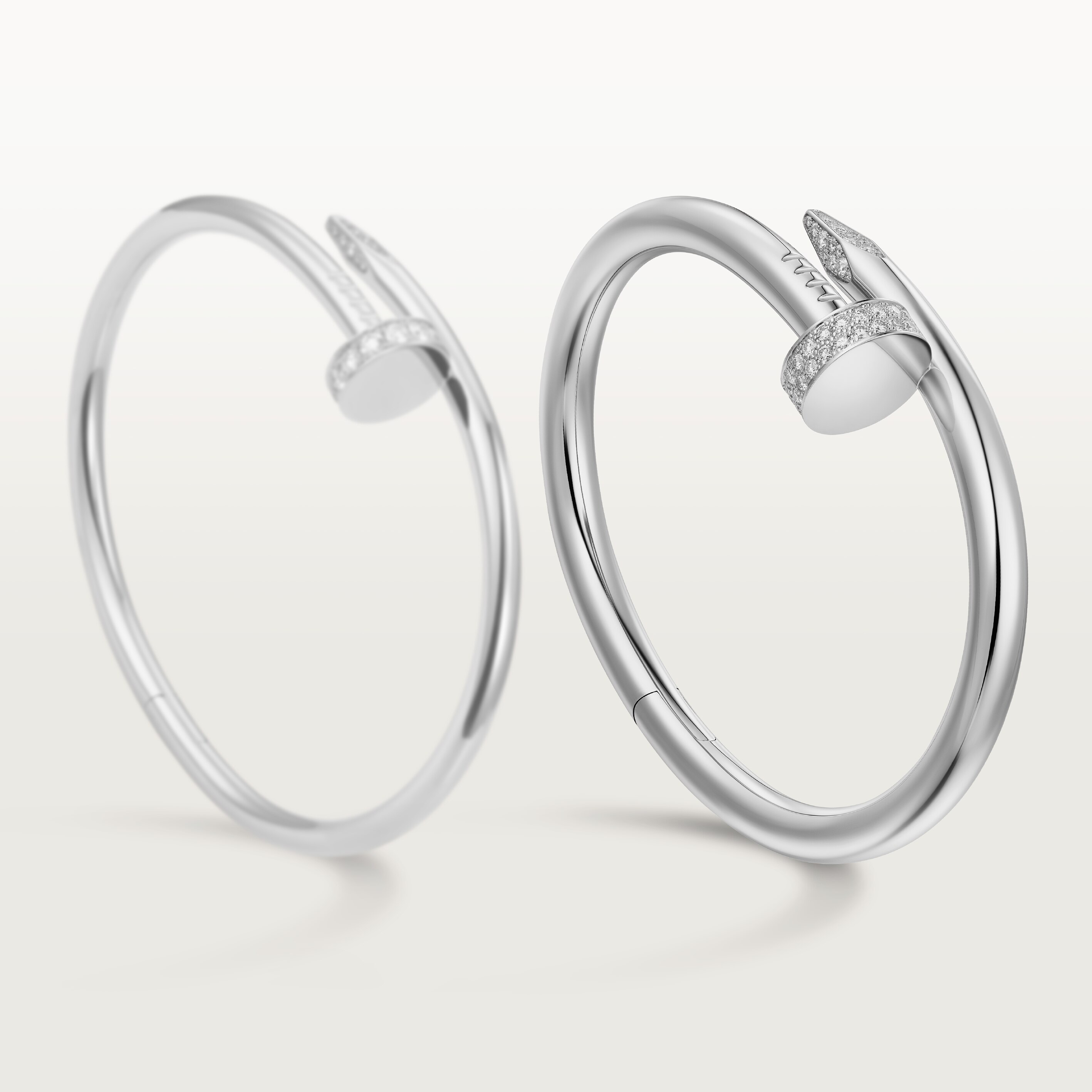 Juste un Clou bracelet, large model, diamonds, image 9