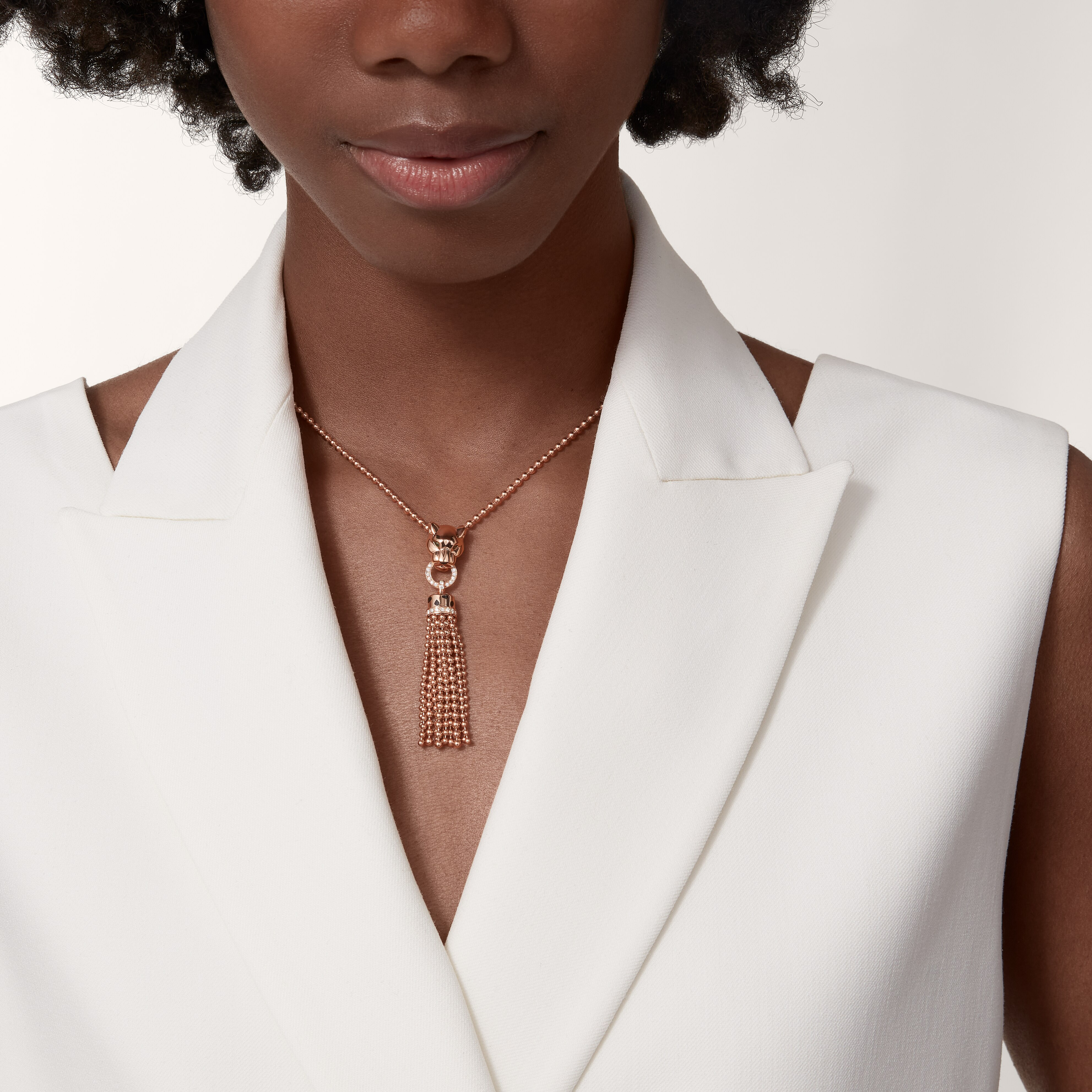 Panth&egrave;re de Cartier long necklace, diamonds