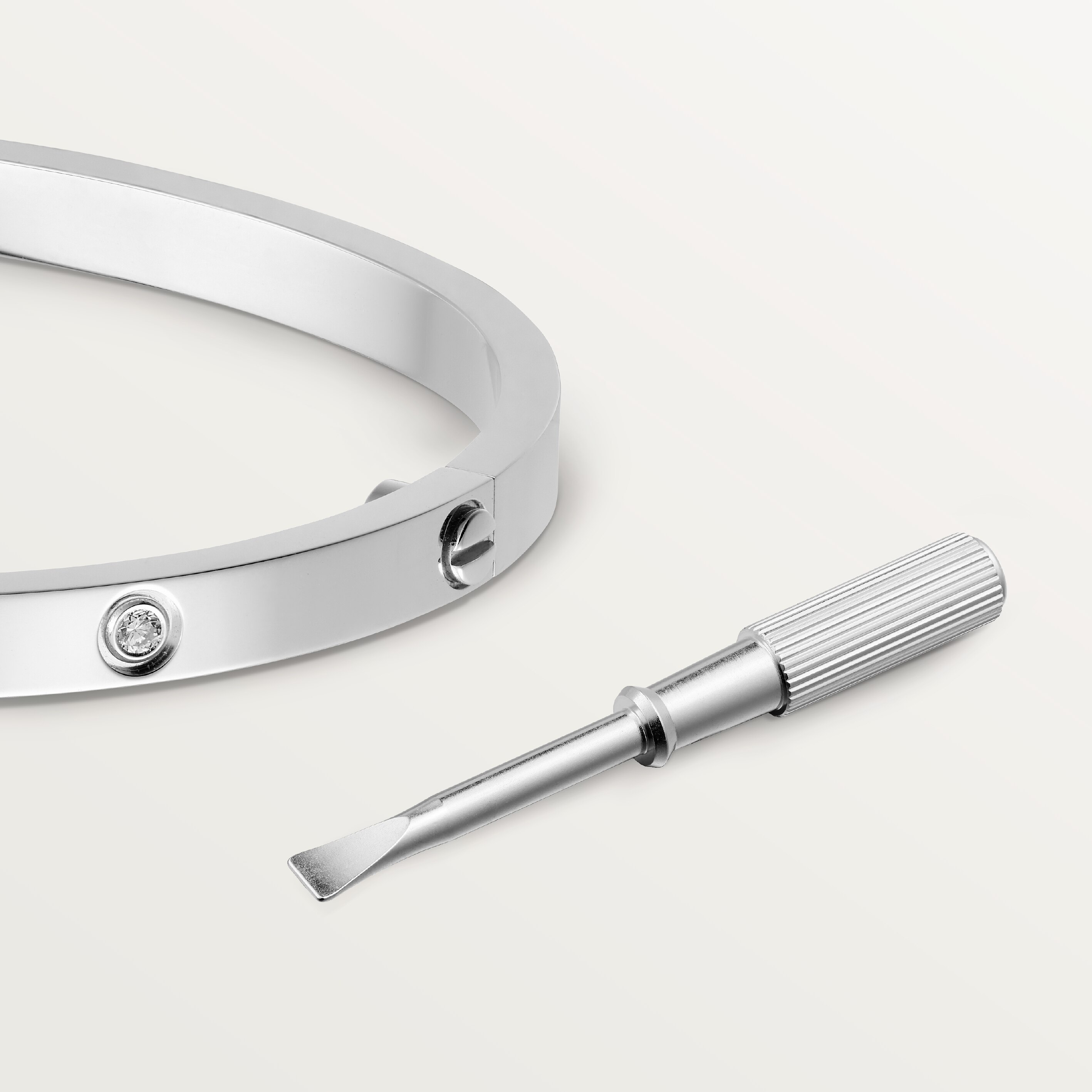 #LOVE# bracelet, small model, 10 diamonds, image 6
