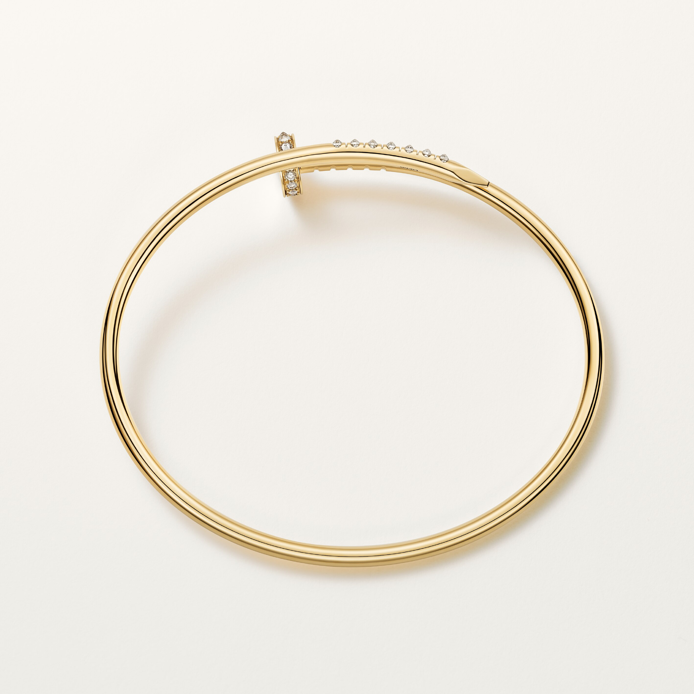 Juste un Clou bracelet, small model, reverse-set diamonds, image 5