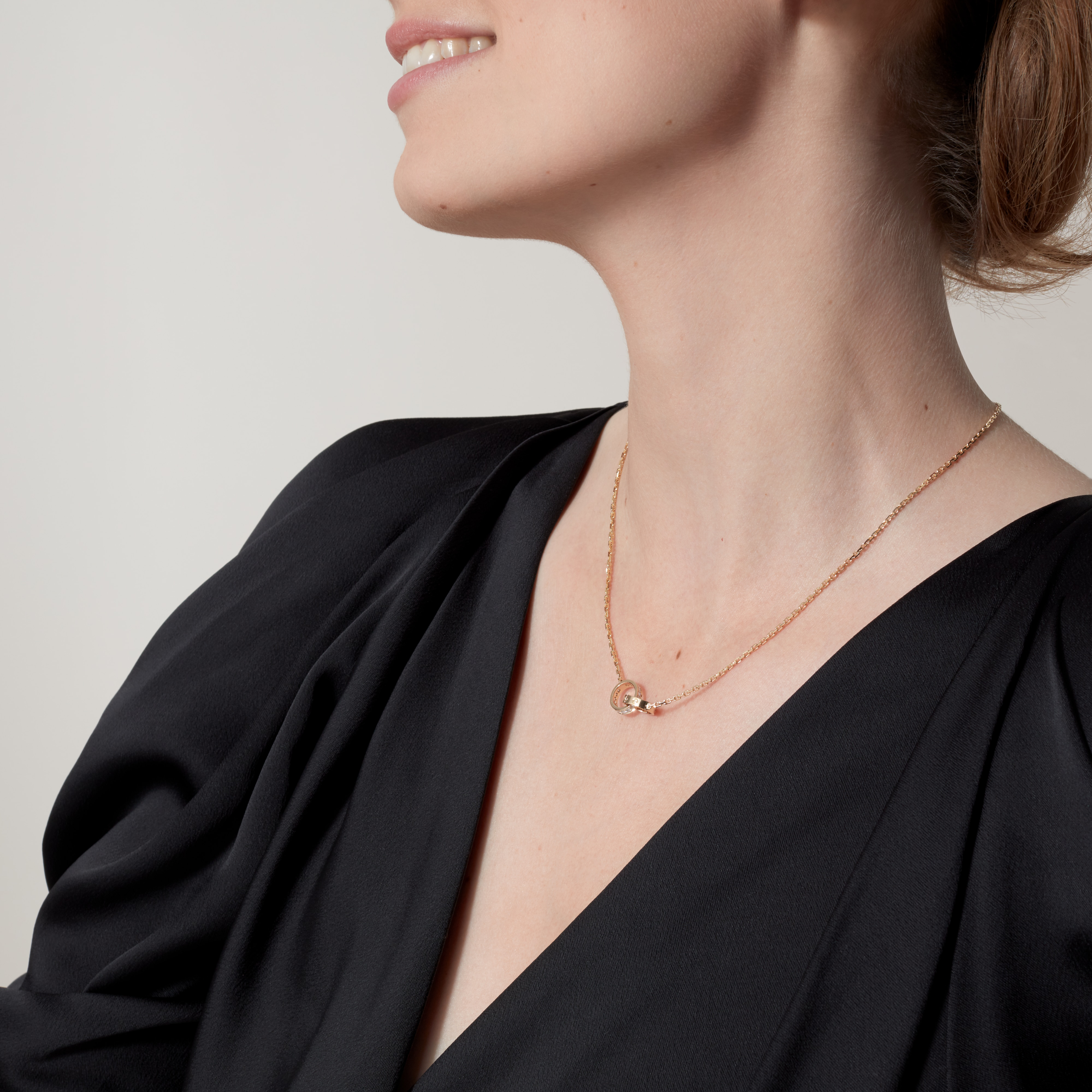 #LOVE# pendant, half-paved