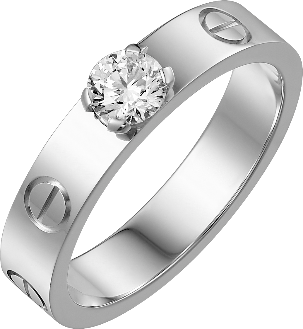 #LOVE# solitaire, brilliant-cut diamond