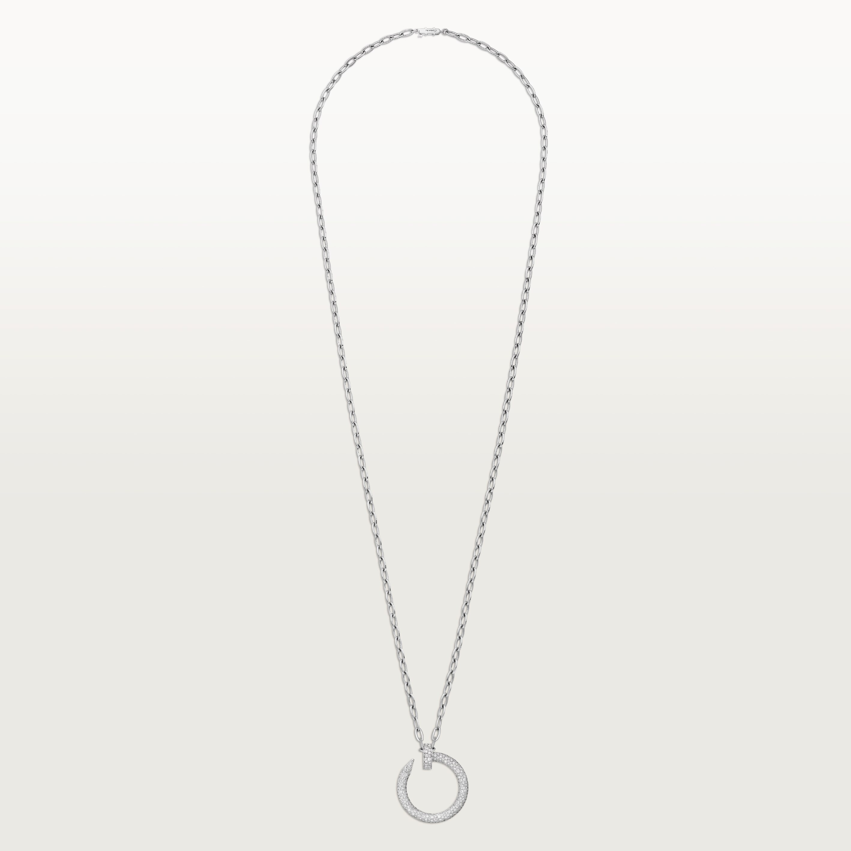 Juste un Clou long necklace, multiwear, extra-large model, paved 