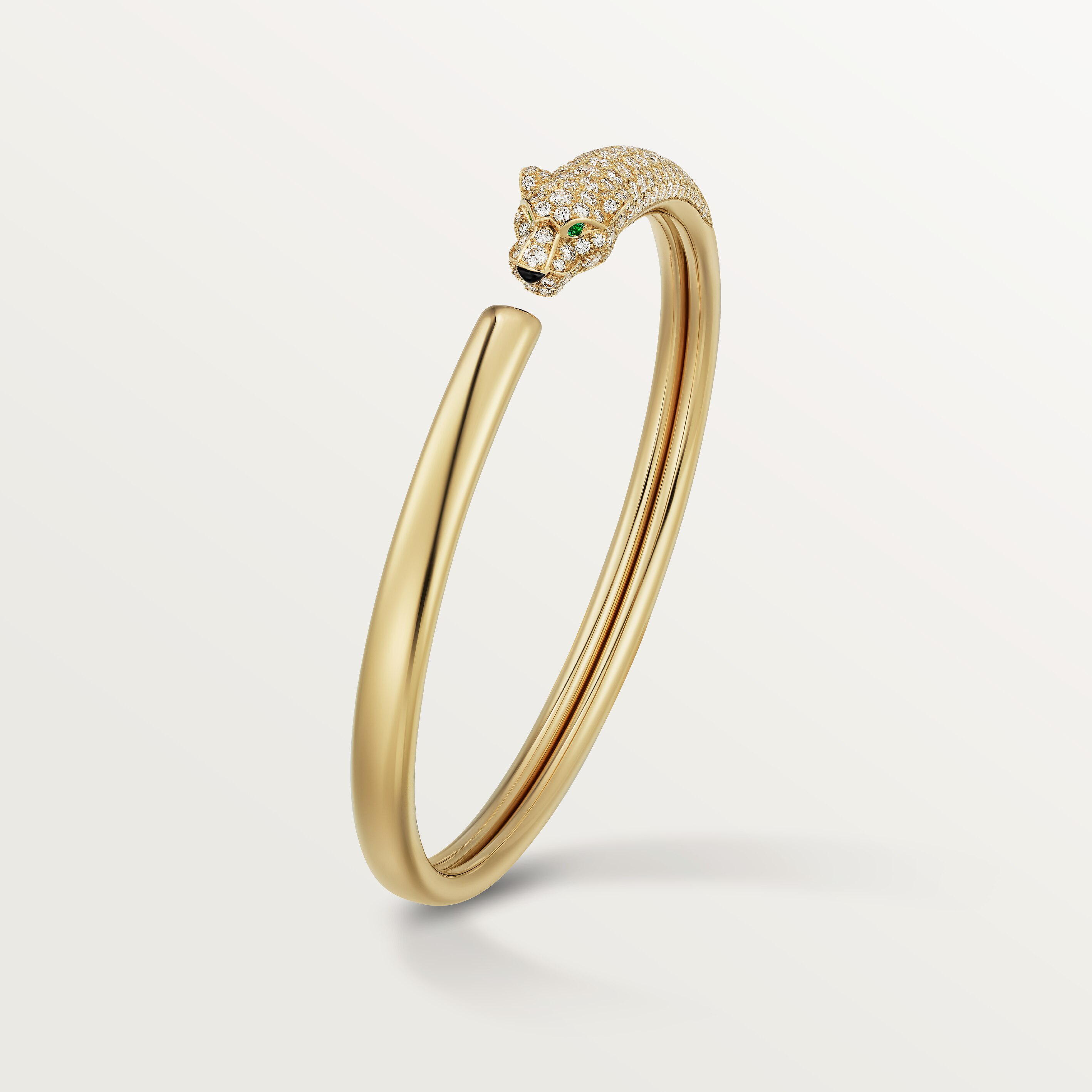 Panth&egrave;re de Cartier bracelet, small model, half-paved, image 1