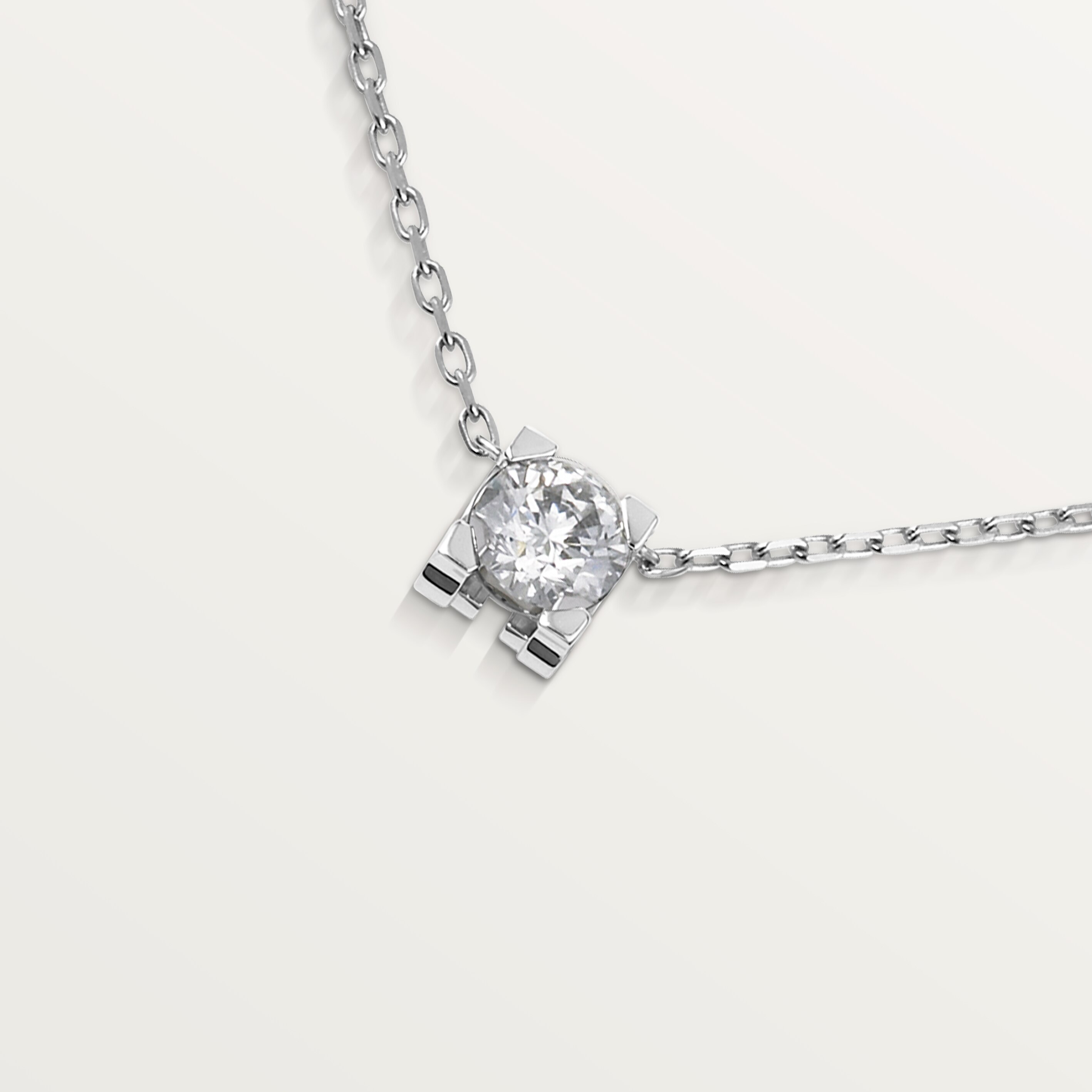 C de Cartier pendant, brilliant-cut diamond