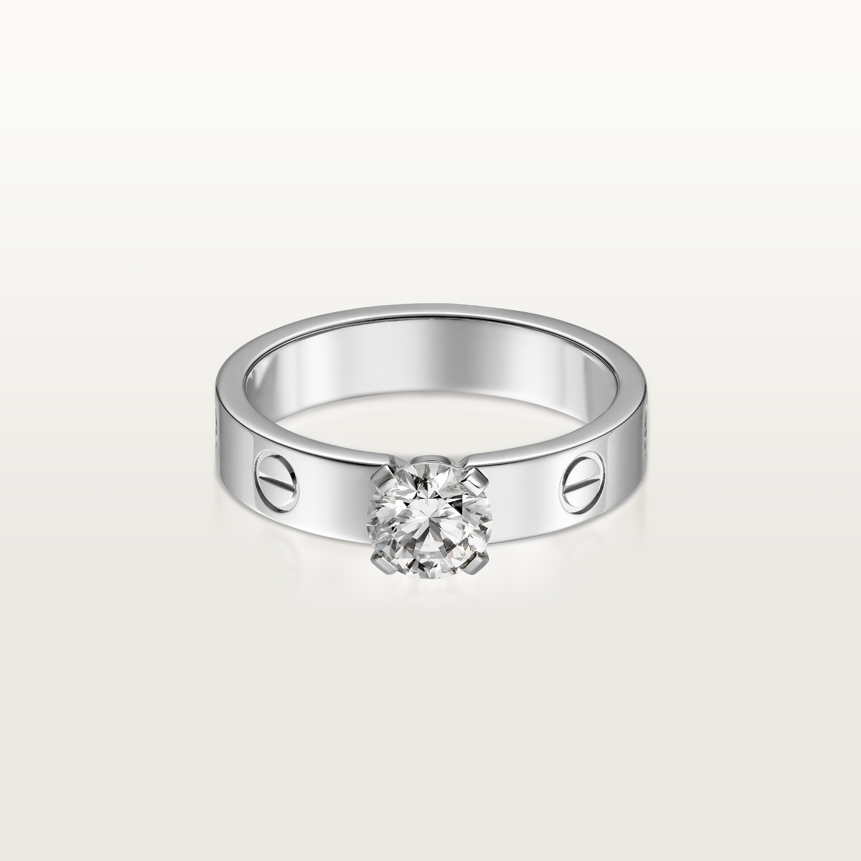 #LOVE# solitaire, brilliant-cut diamond