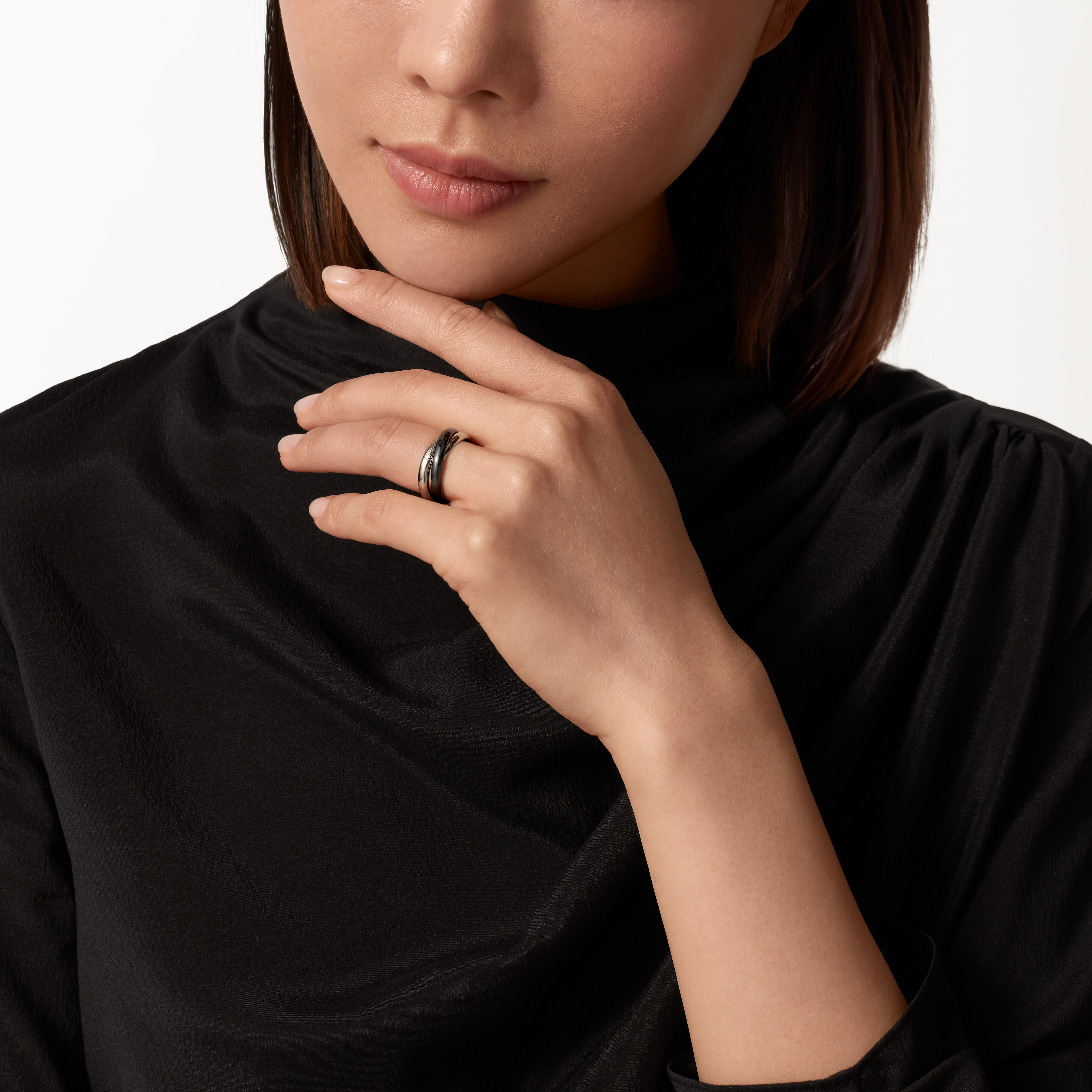 Trinity ring, ceramic, classic model