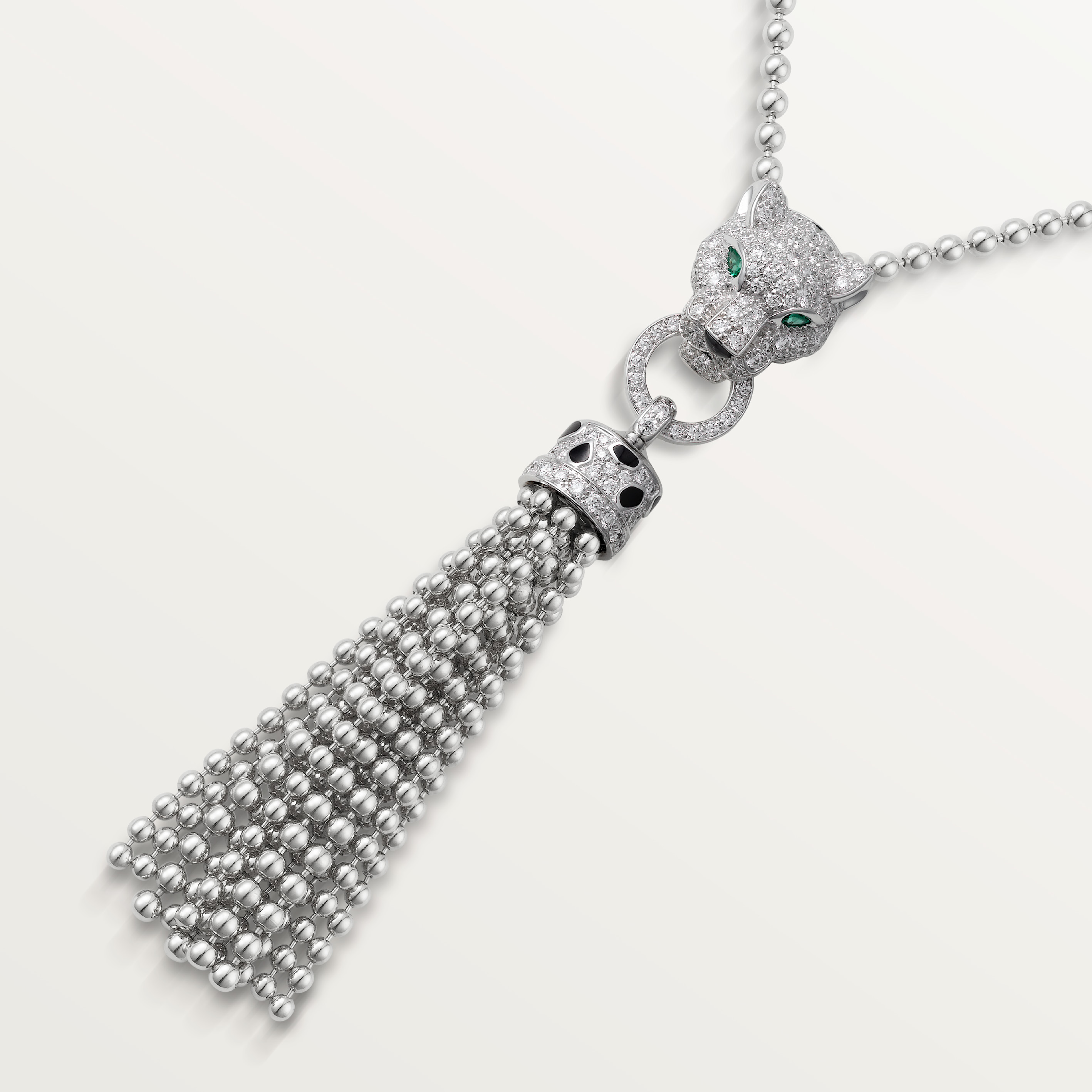 Panth&egrave;re de Cartier necklace, half-paved