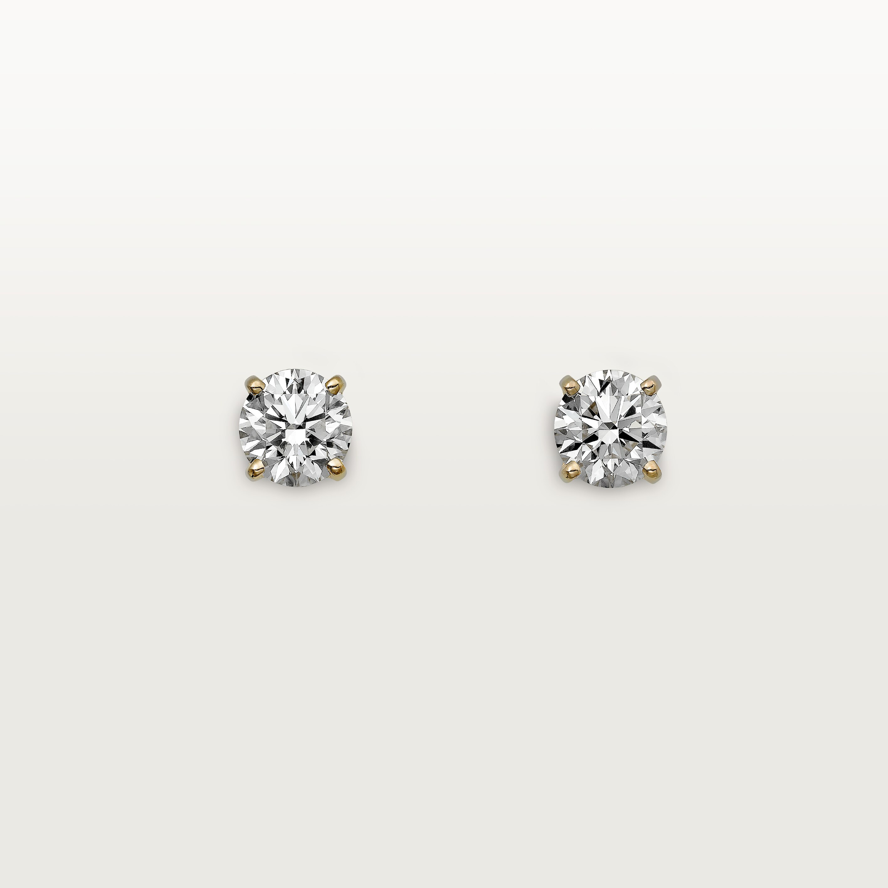 1895 stud earrings, 2 brilliant-cut diamonds 