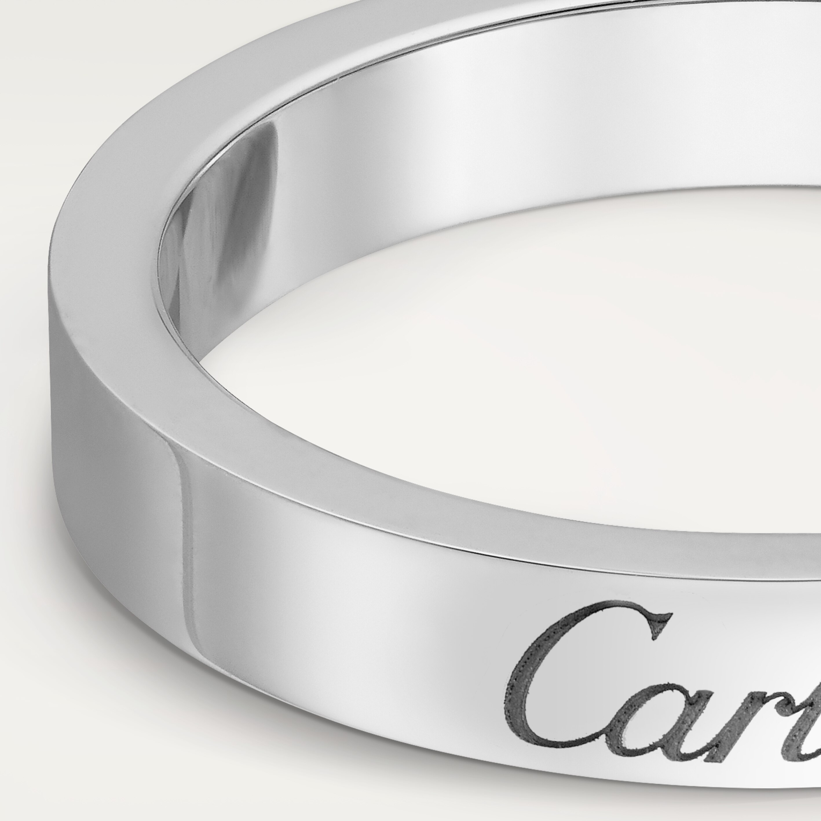 C de Cartier wedding band, 3 mm width, image 5