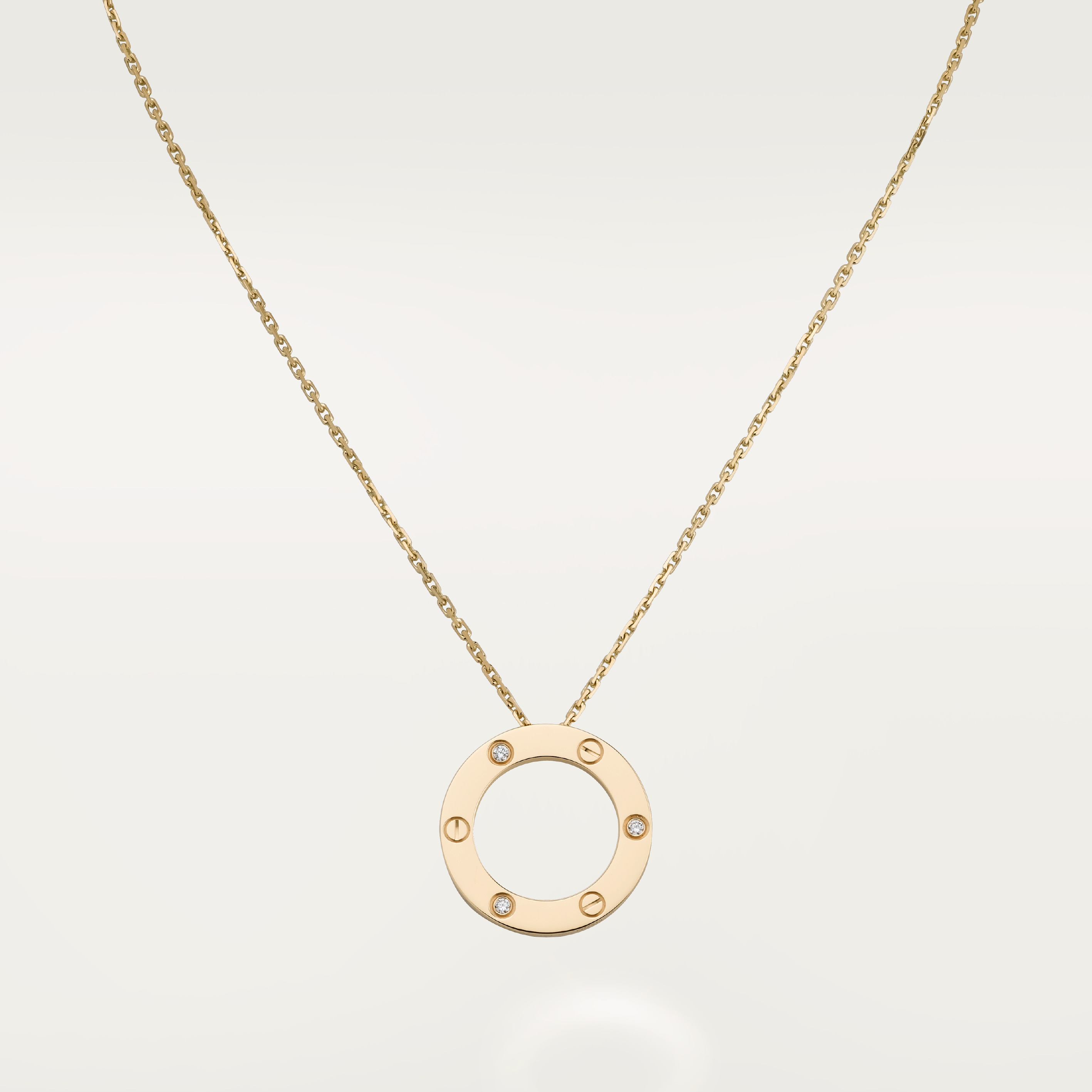 #LOVE# pendant, 3 diamonds