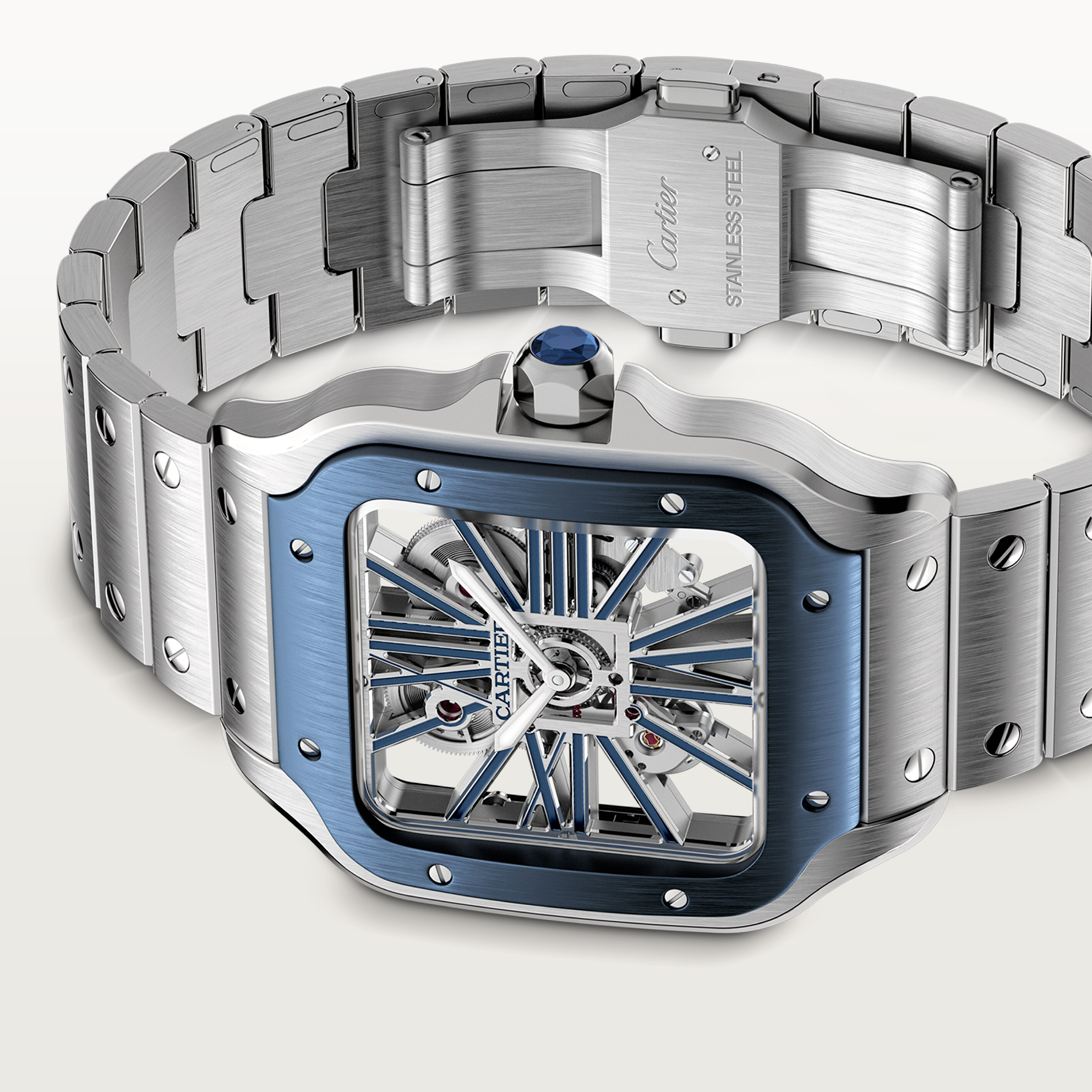 Santos de Cartier skeleton watch, image 7