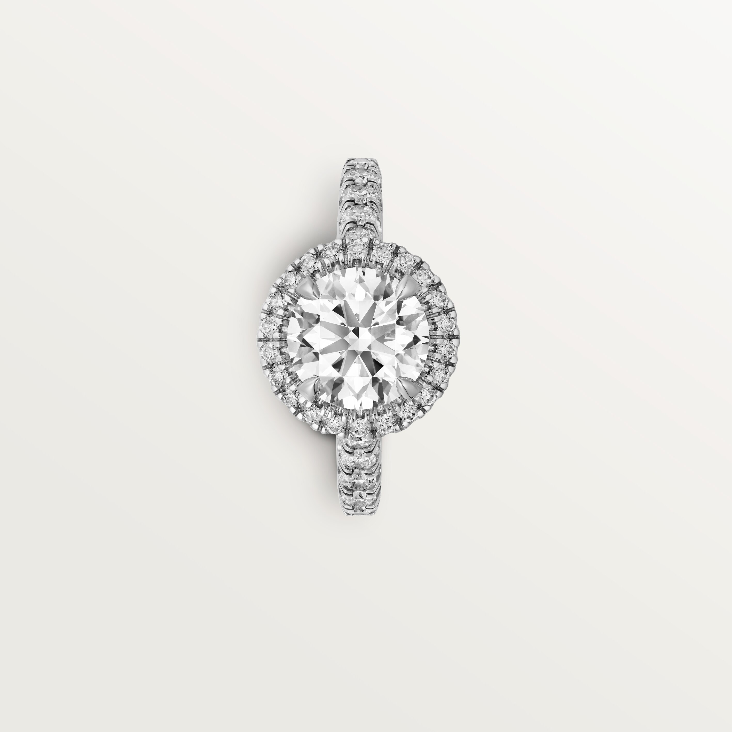Cartier Destin&eacute;e solitaire, brilliant-cut diamond, paved , image 5