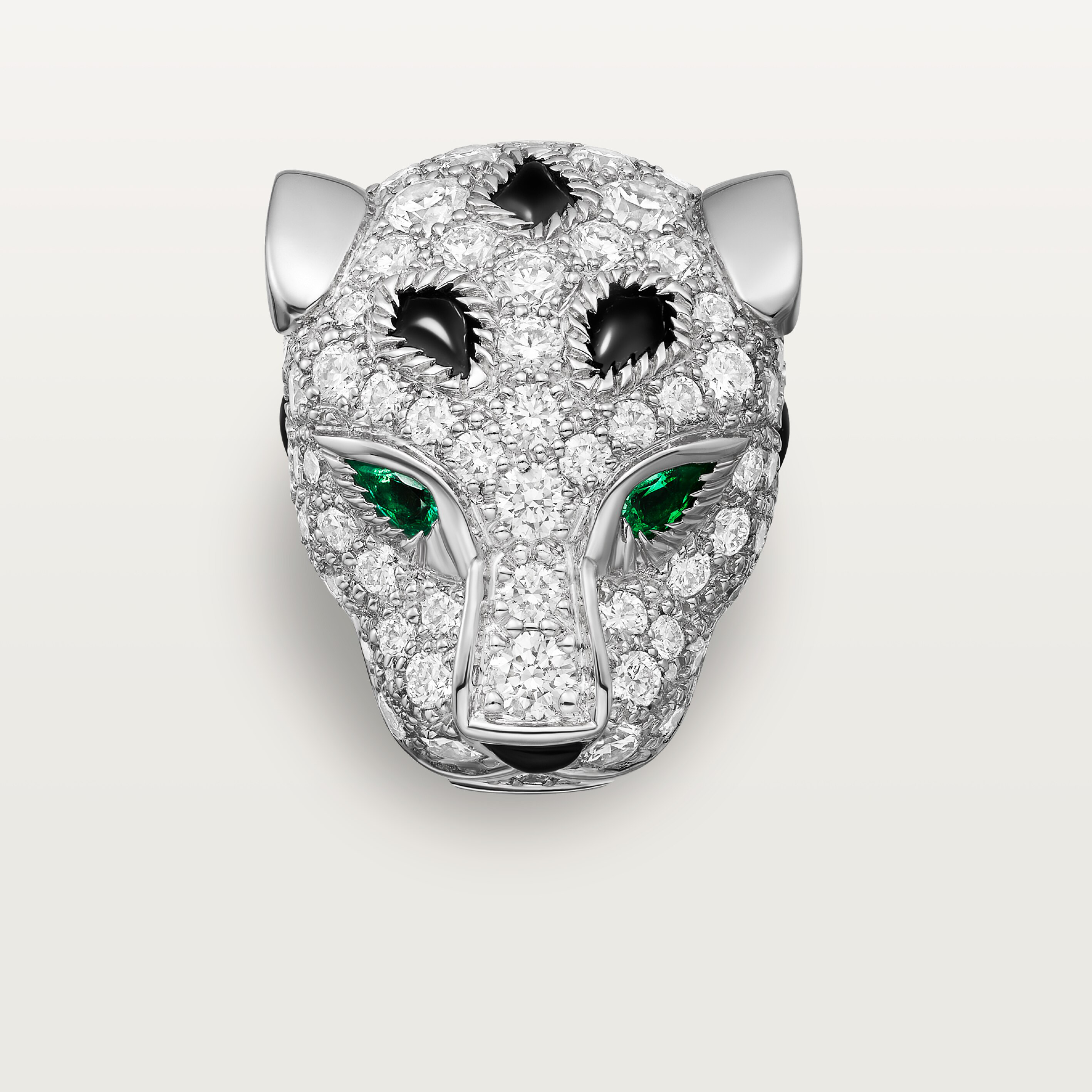 Panth&egrave;re de Cartier stud earrings, paved, image 5