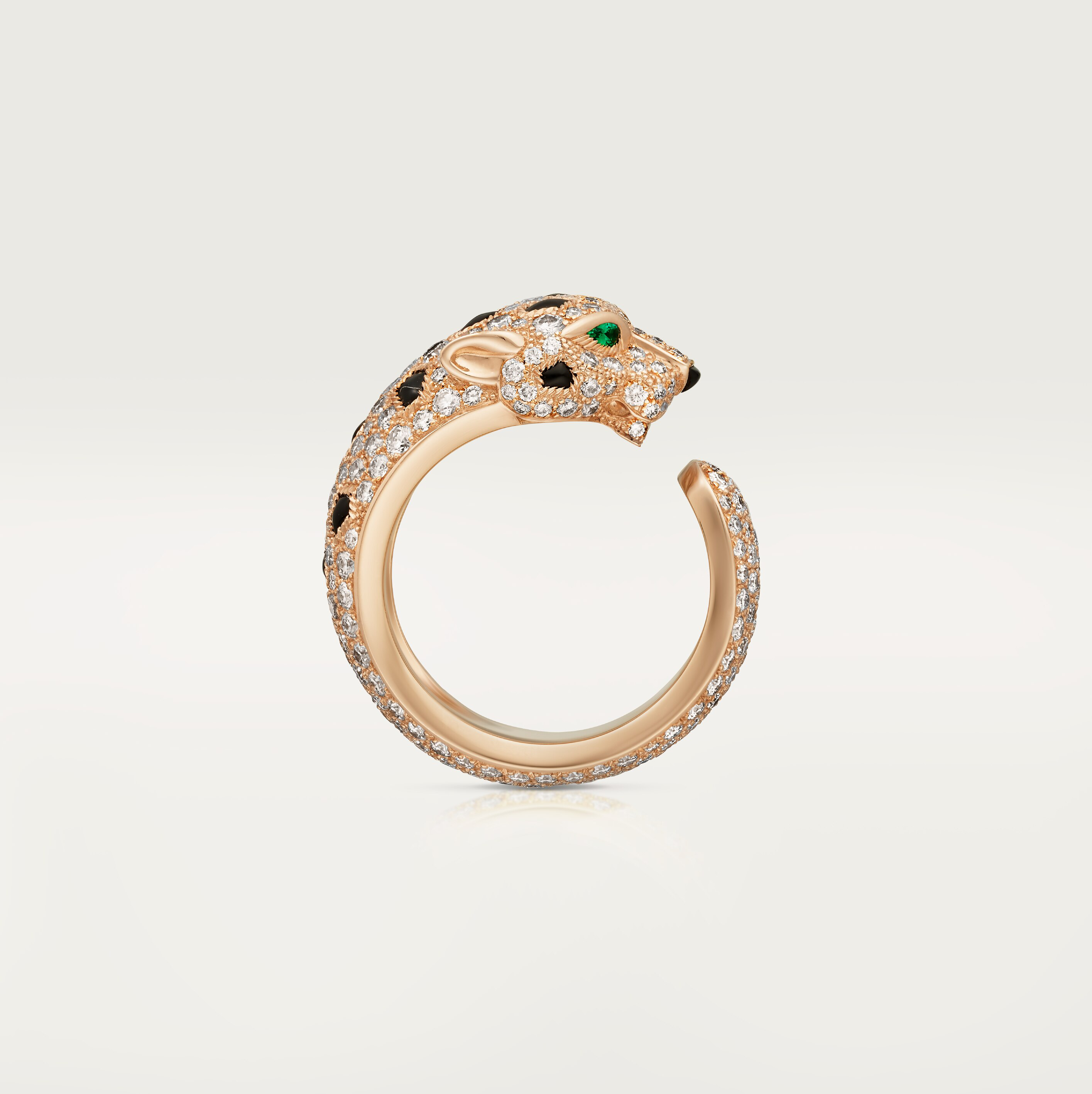 Panth&egrave;re de Cartier ring, medium model, paved