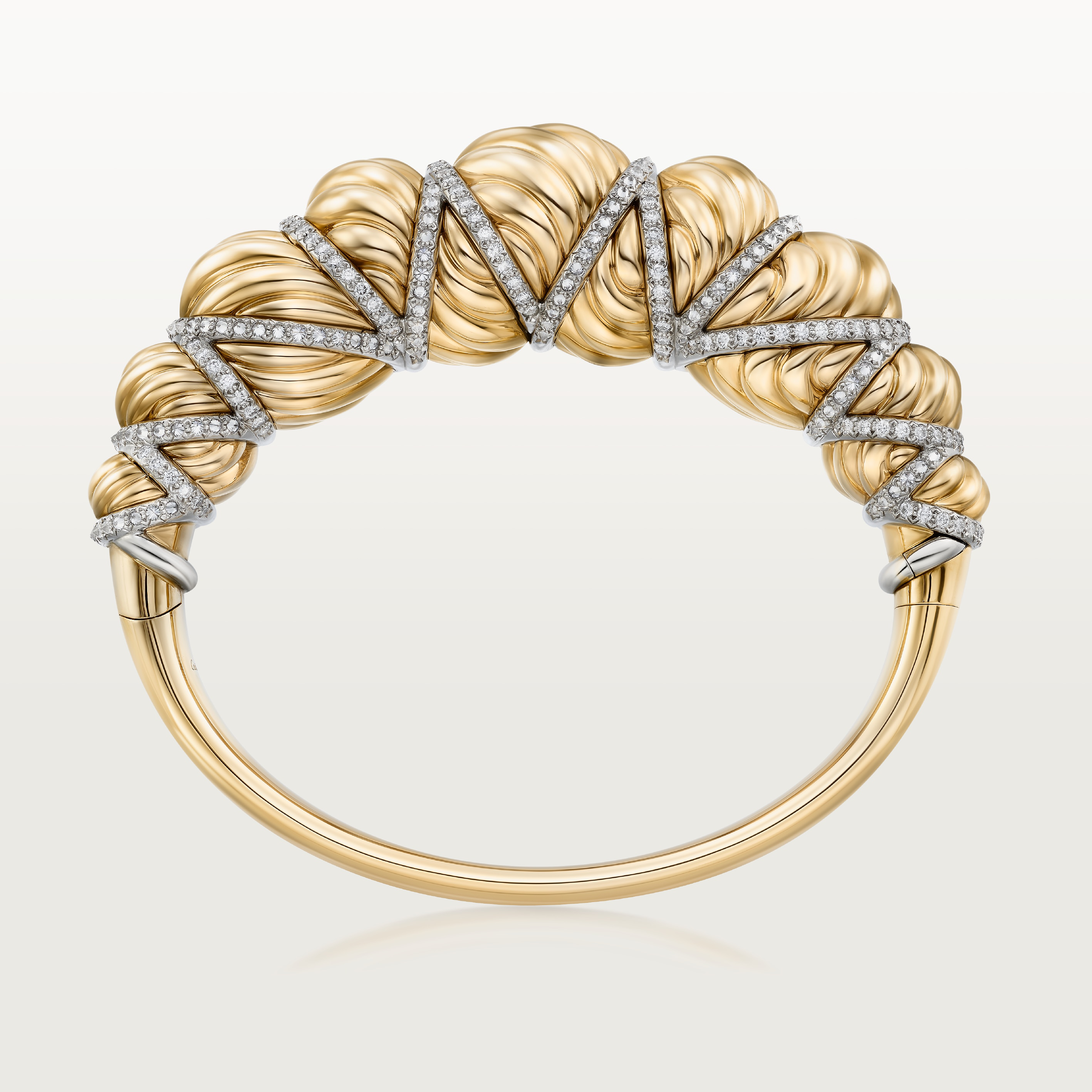 Cartier Libre Tressage bracelet, diamonds, image 5