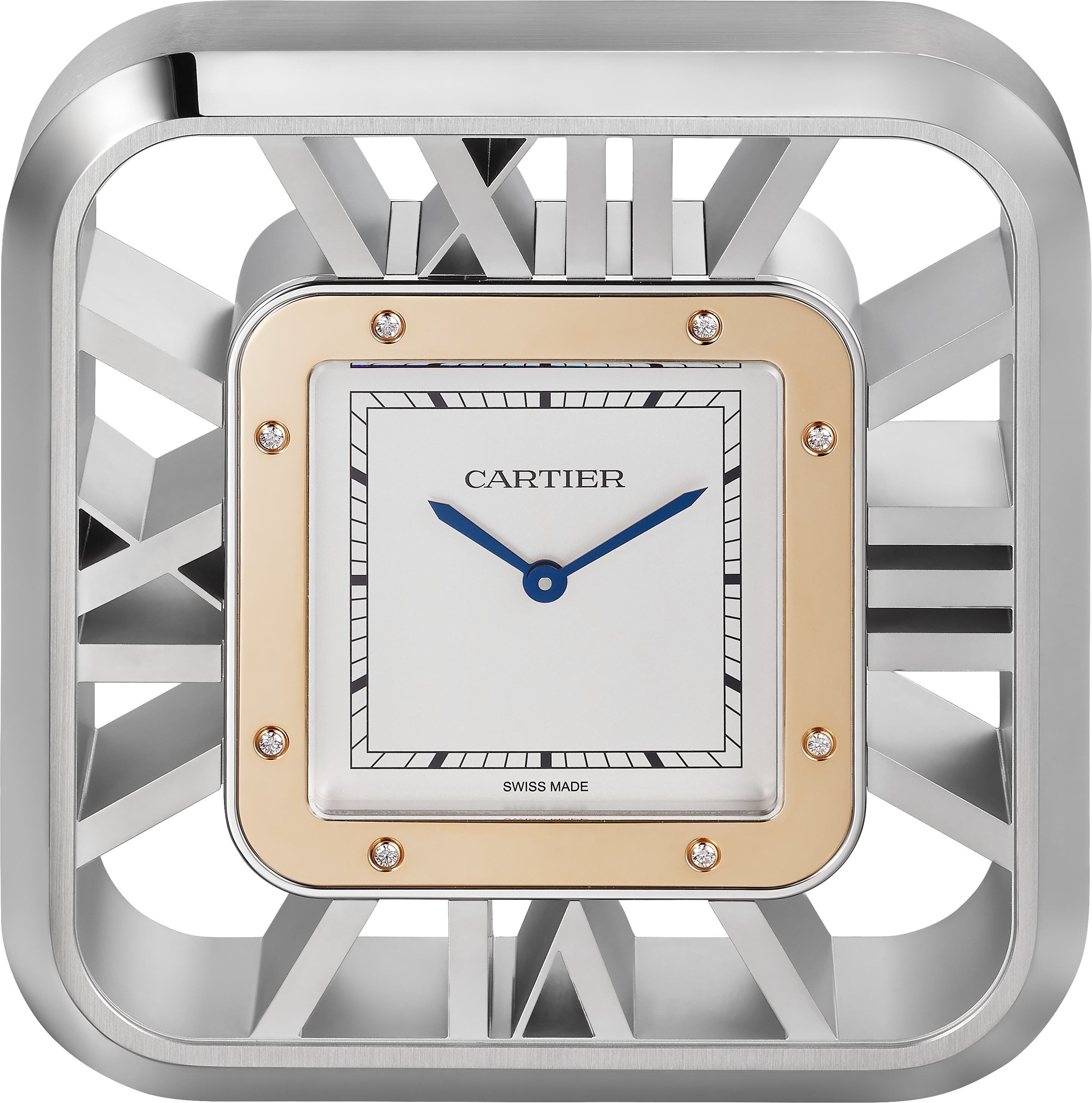 Santos 100 Skeleton exceptional desk clock