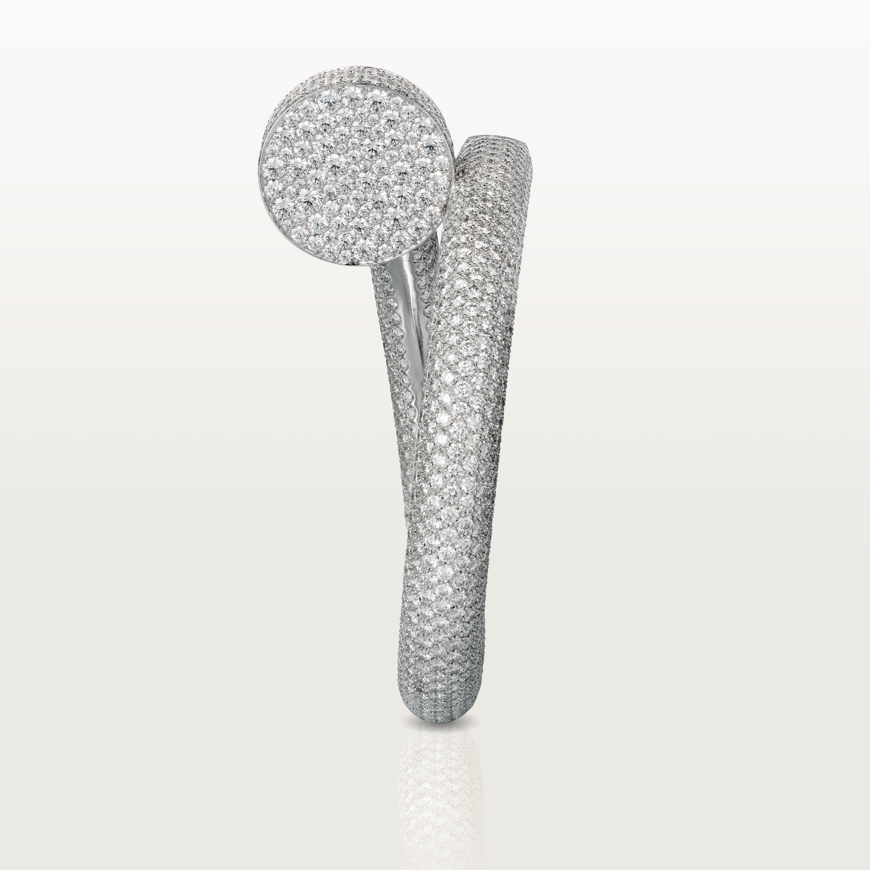 Juste un Clou bracelet, extra-large model, paved , image 5