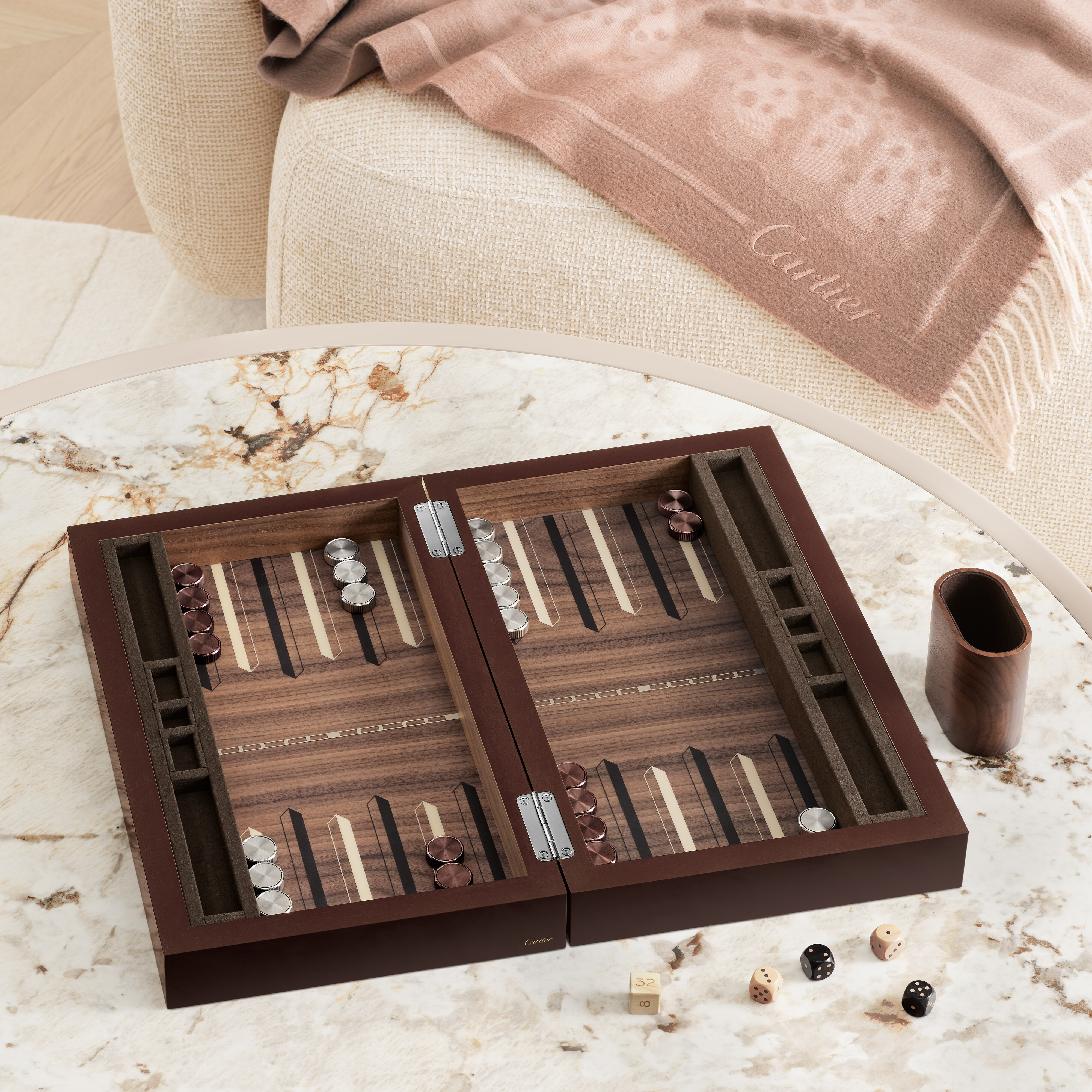 Santos de Cartier backgammon set