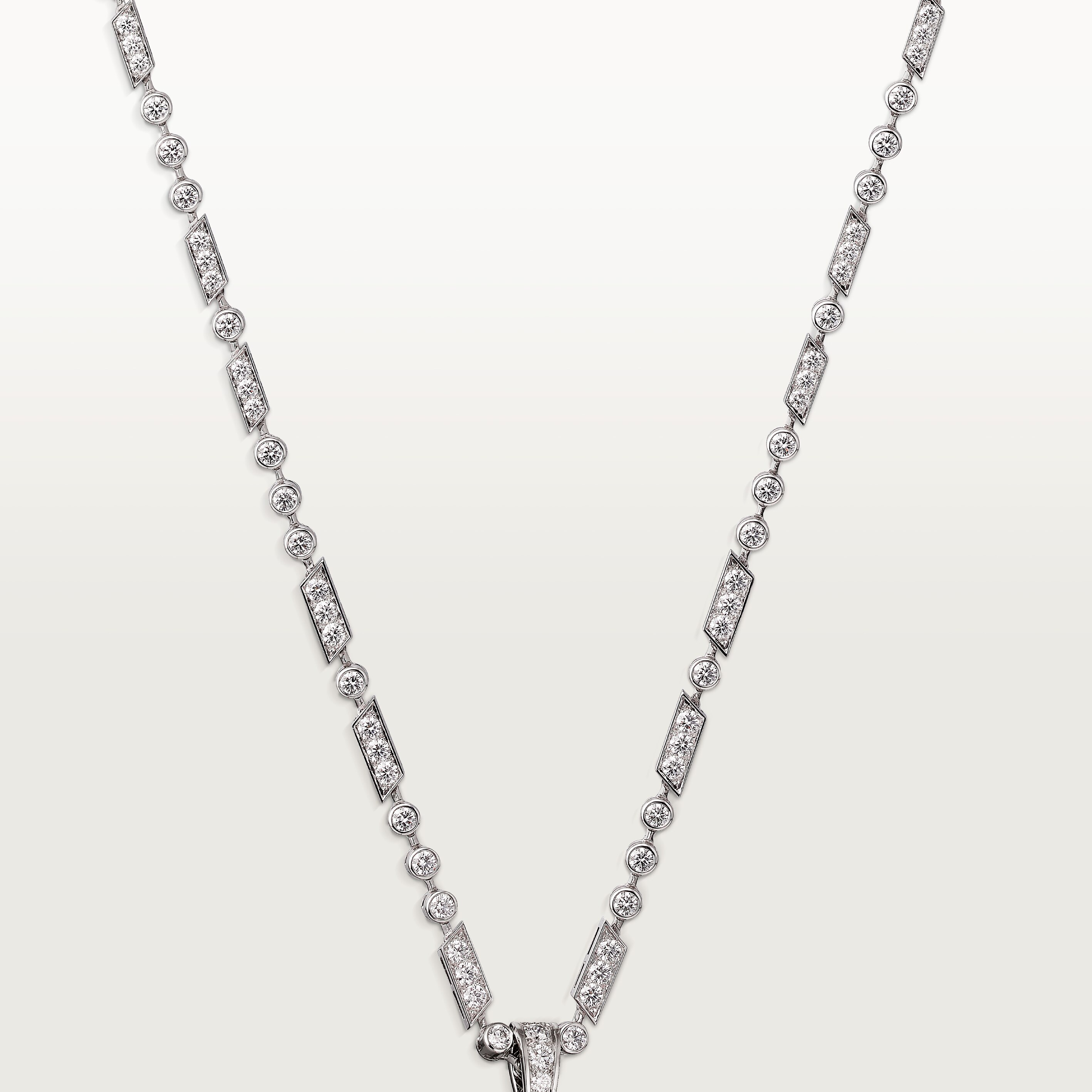 Panth&egrave;re de Cartier long necklace, large model, paved 