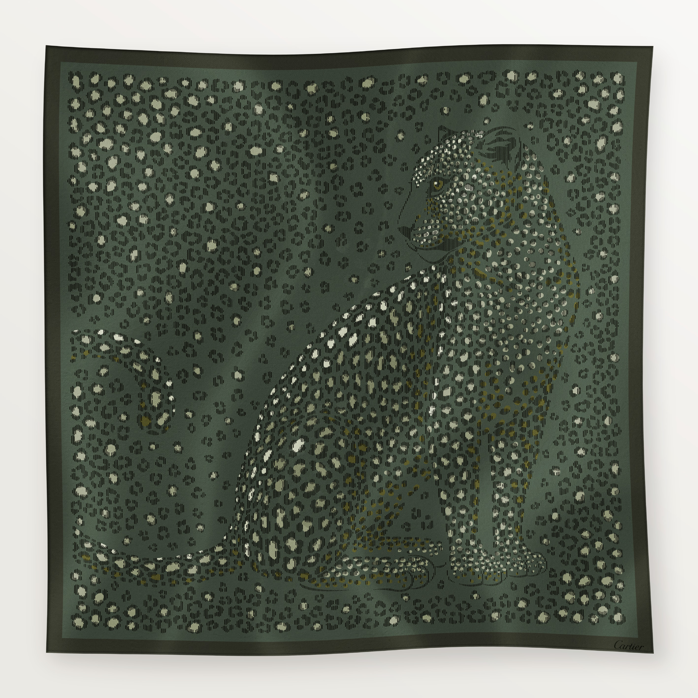 90 scarf, Panthere dots